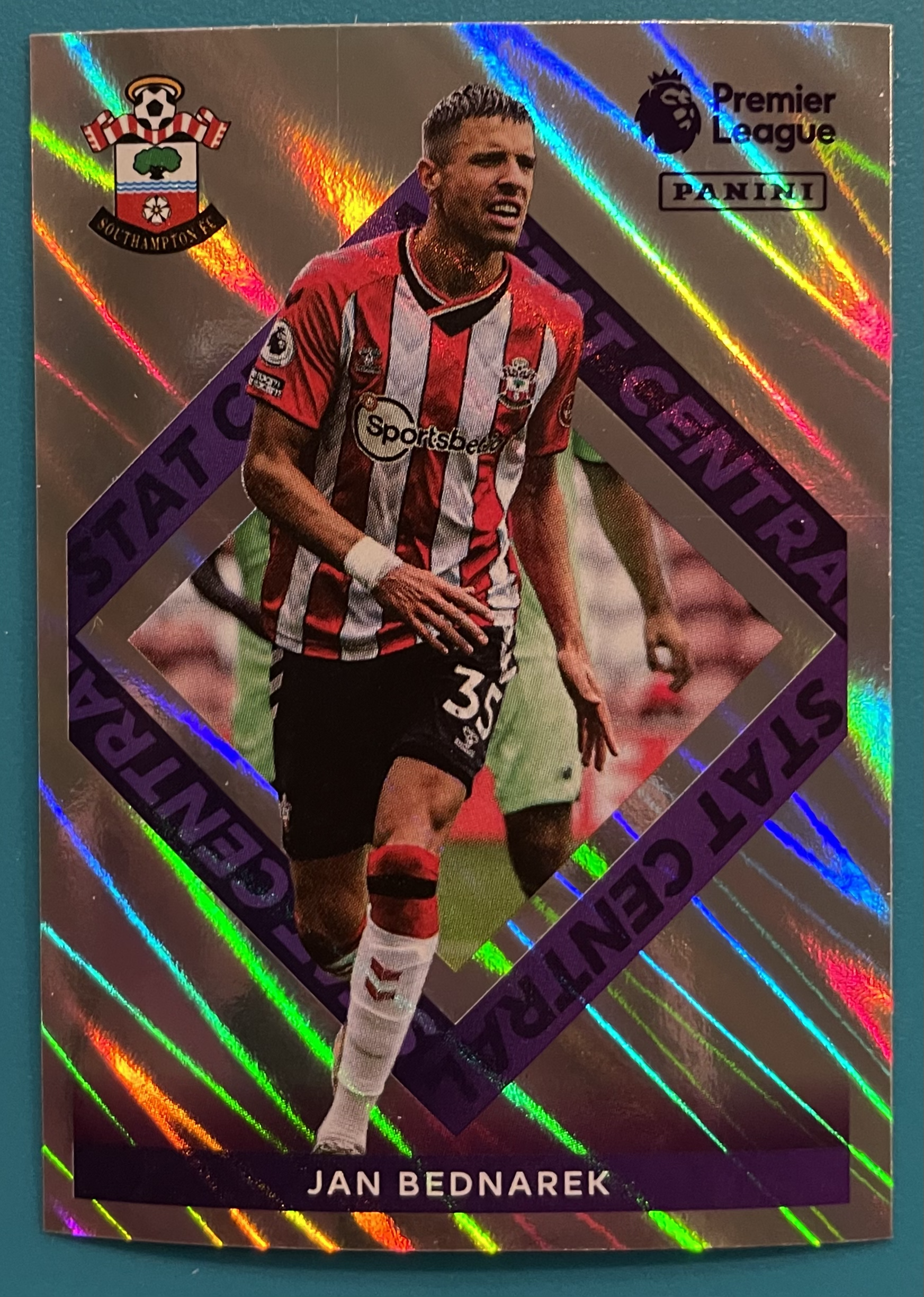 jan bednarek stat central 2022 panini sticker