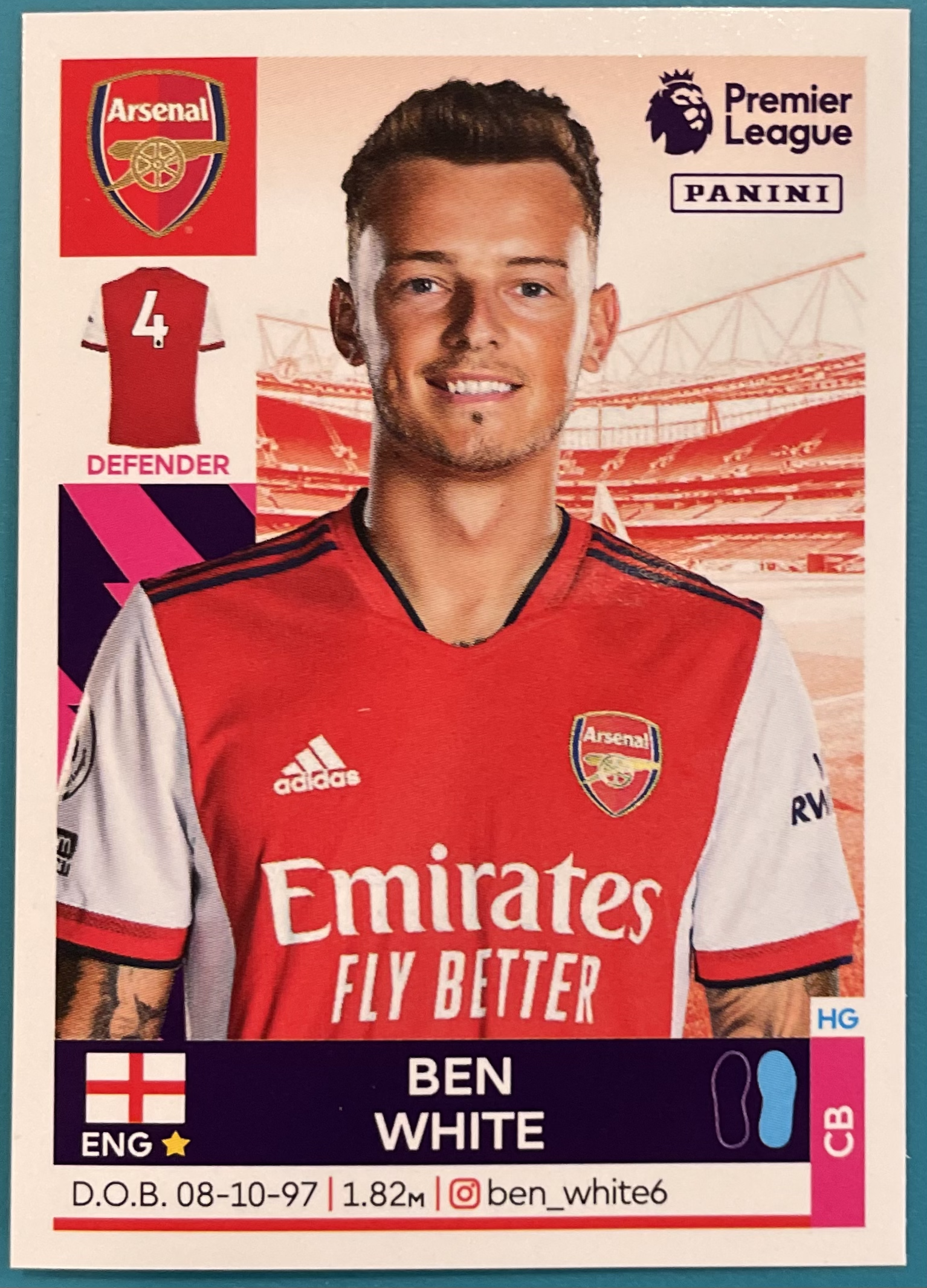 ben white 2022 panini sticker