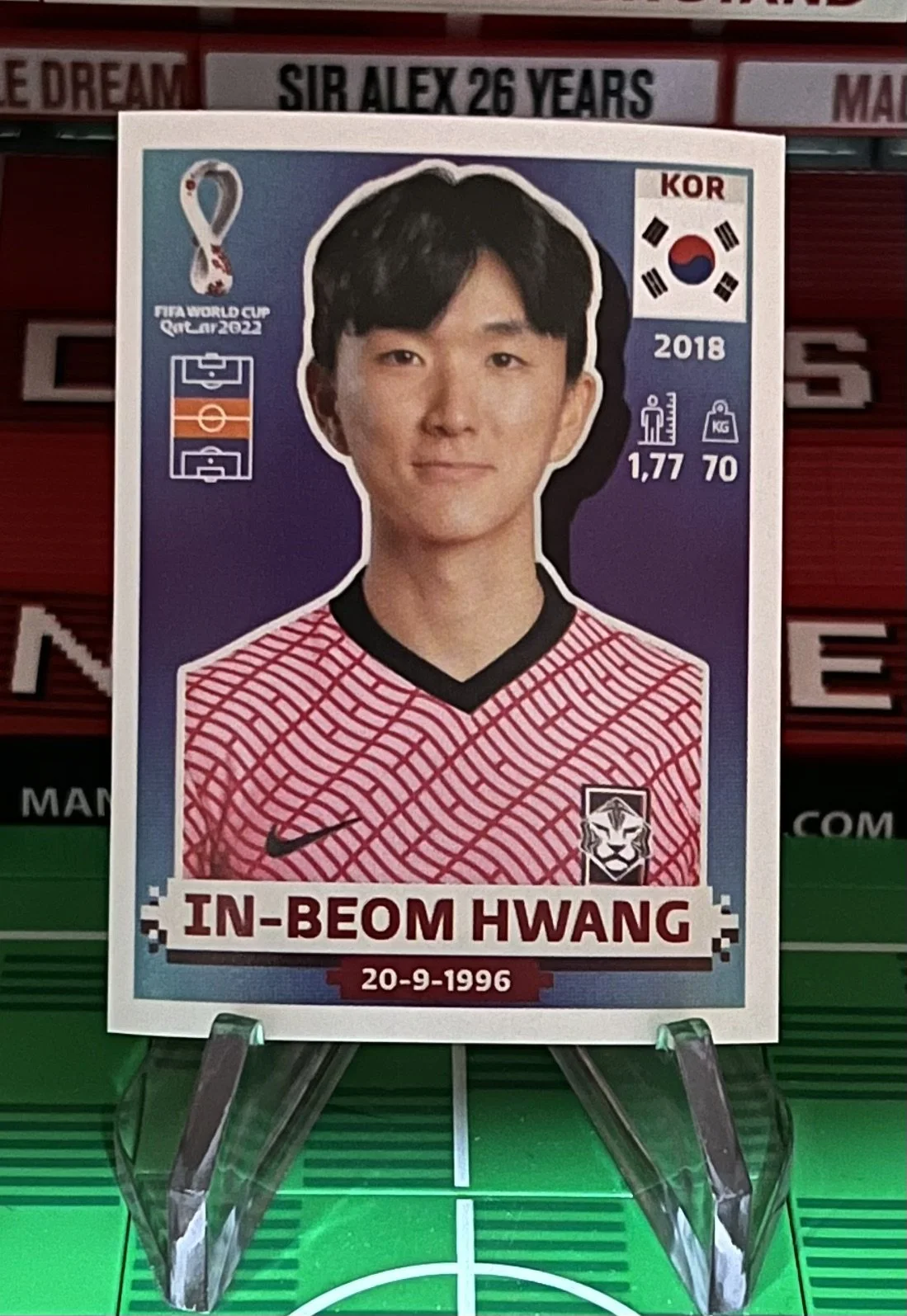 in beom hwang world cup qatar panini sticker.
