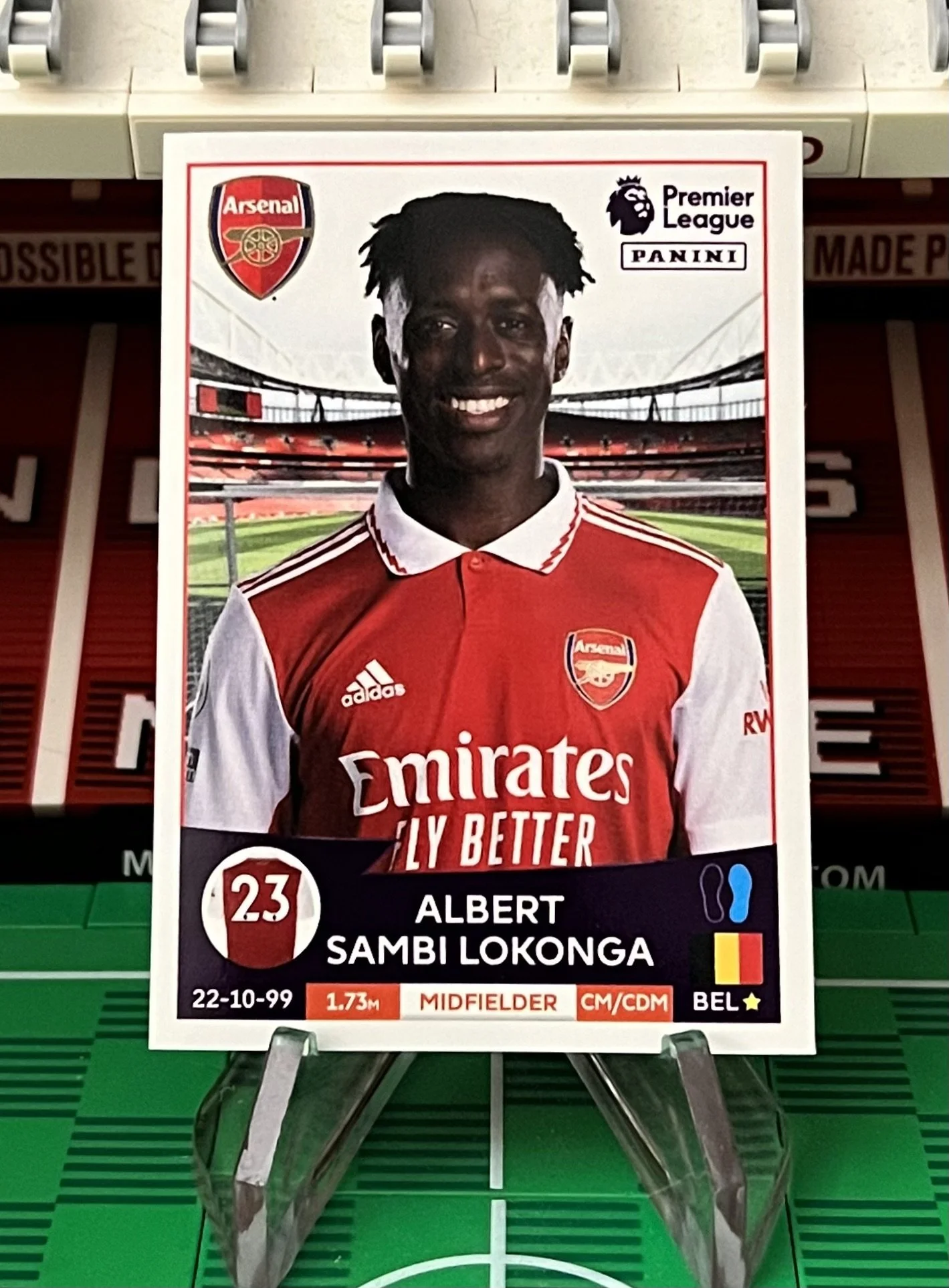 albert sambi lokonga 2023 panini sticker