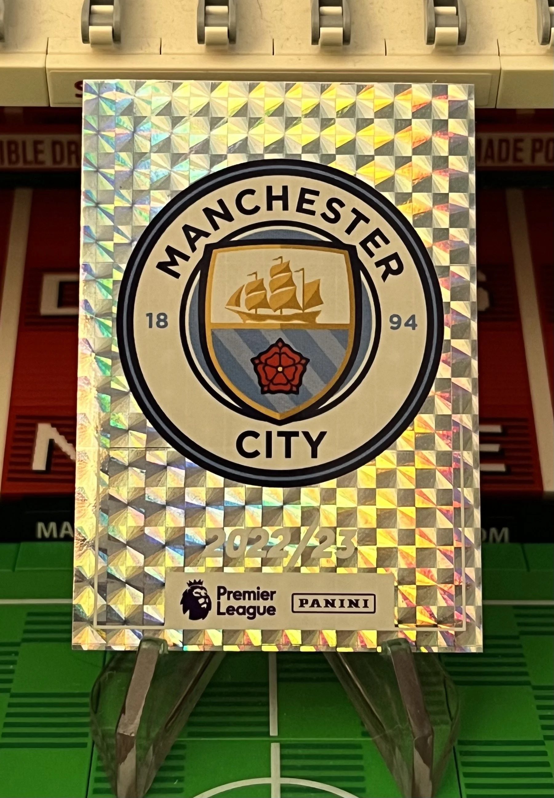 manchester city 2023 panini badge sticker