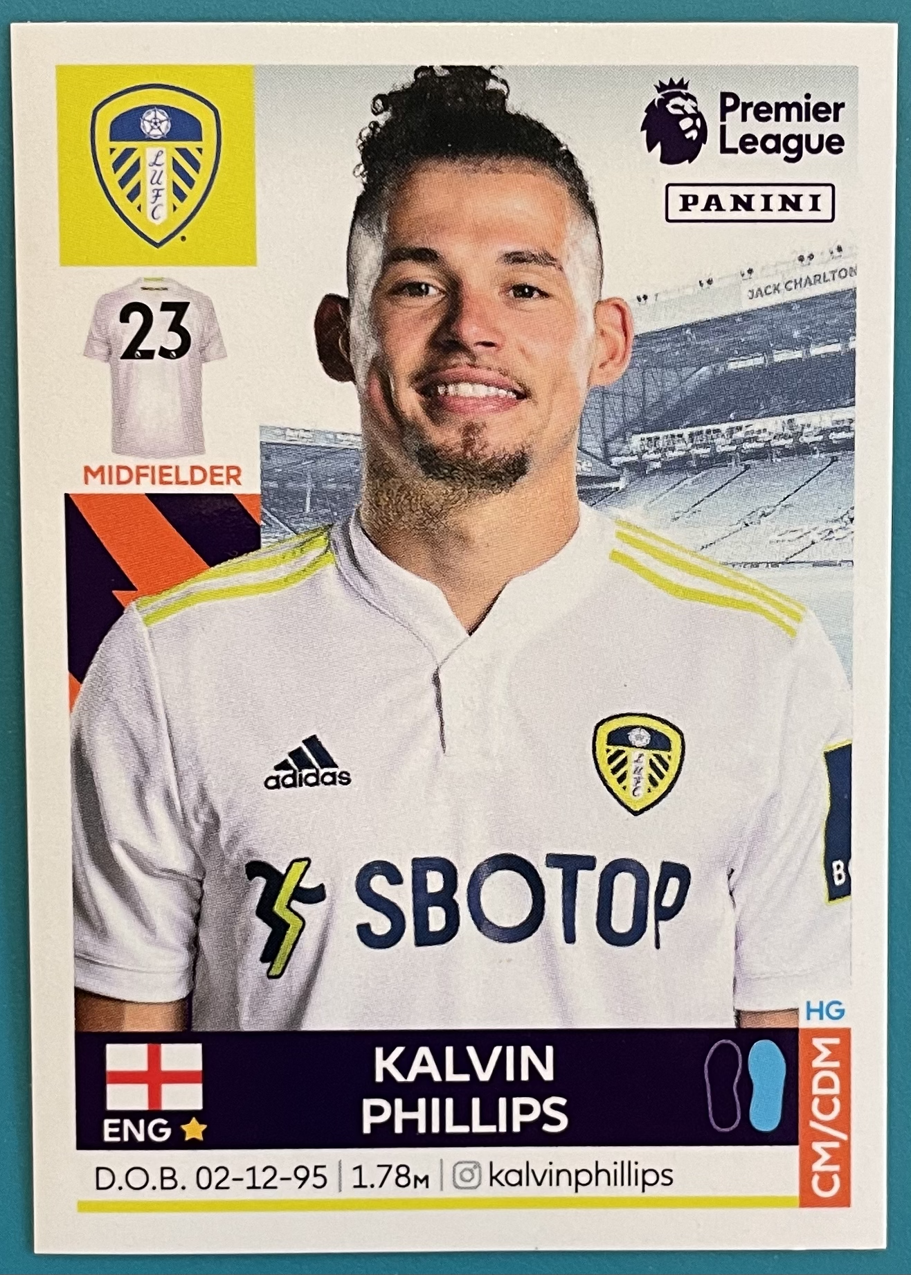 kalvin phillips 2022 panini sticker