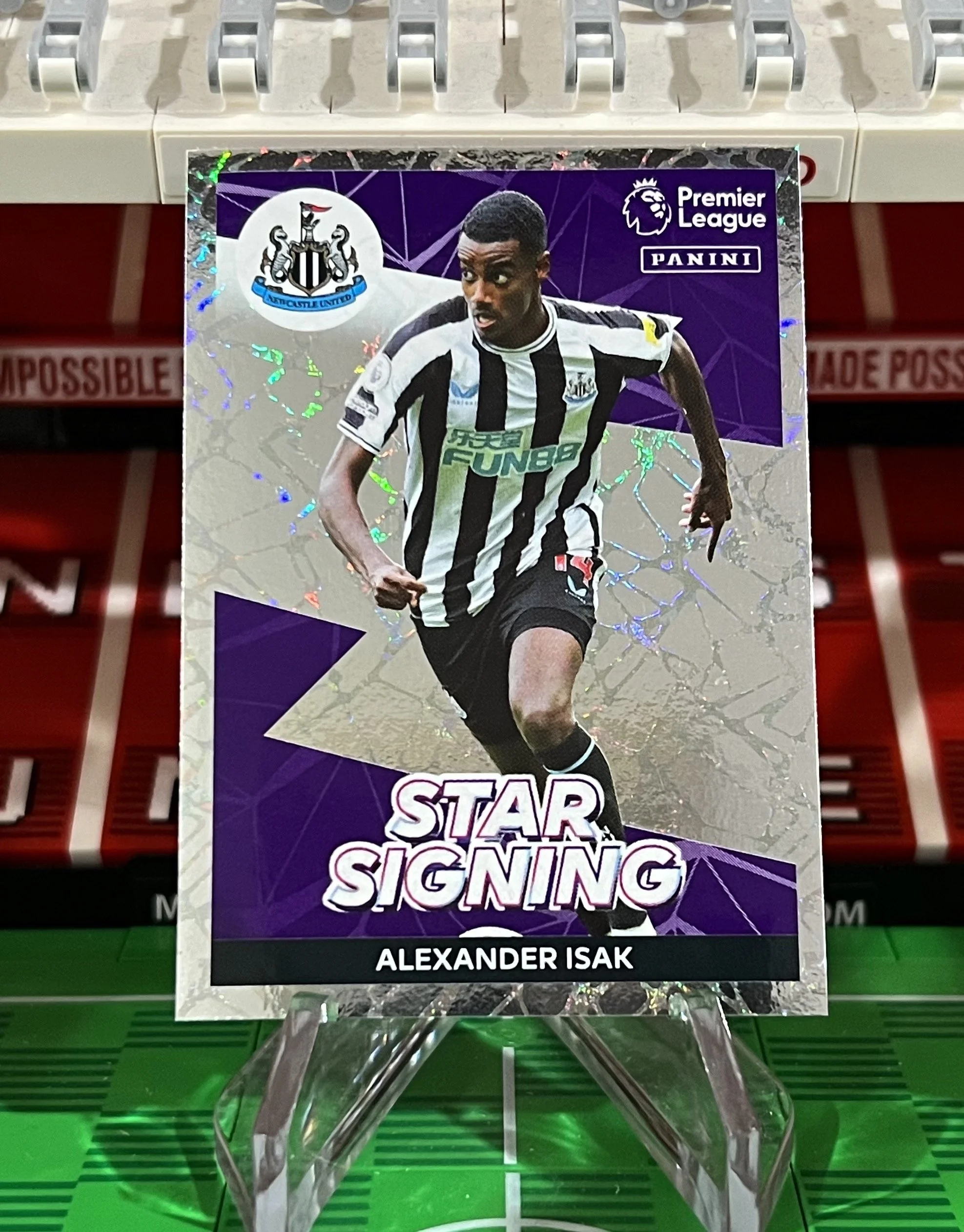 alexander isak 2023 panini star signing sticker