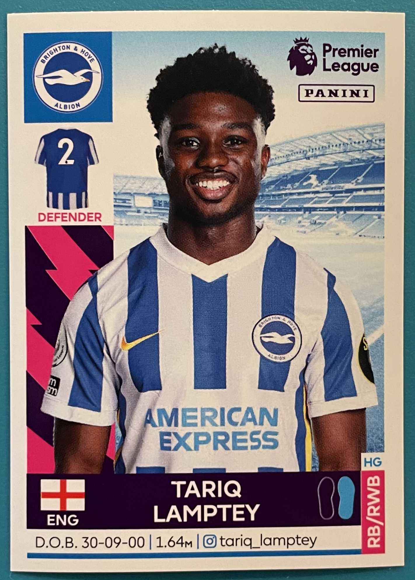tariq lamptey 2022 panini sticker
