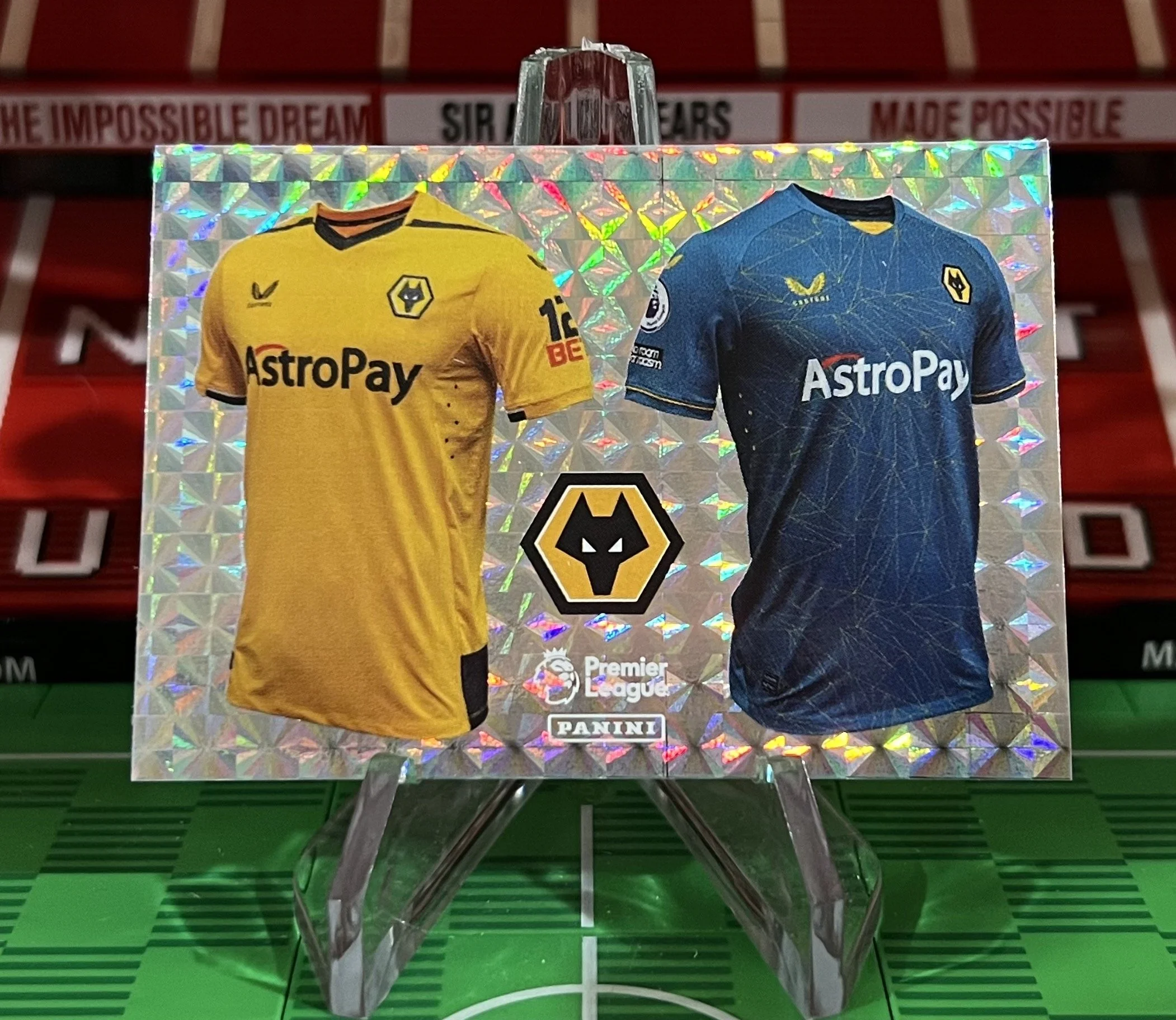 wolverhampton wanderers 2023 panini jersey sticker.