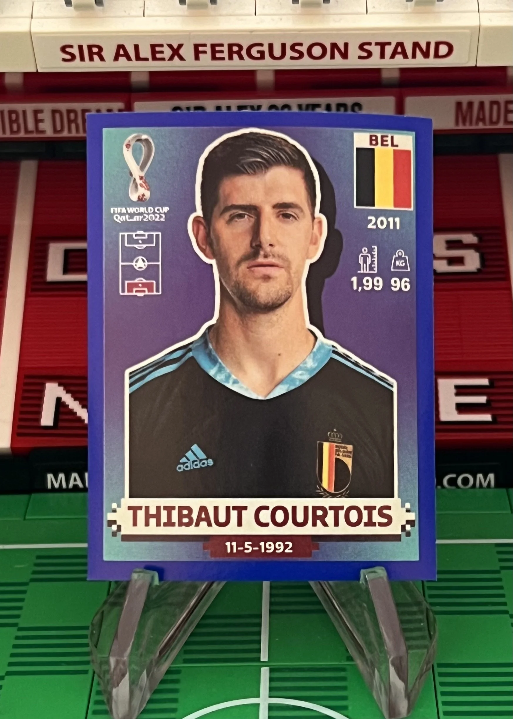 thibaut courtois world cup qatar panini sticker