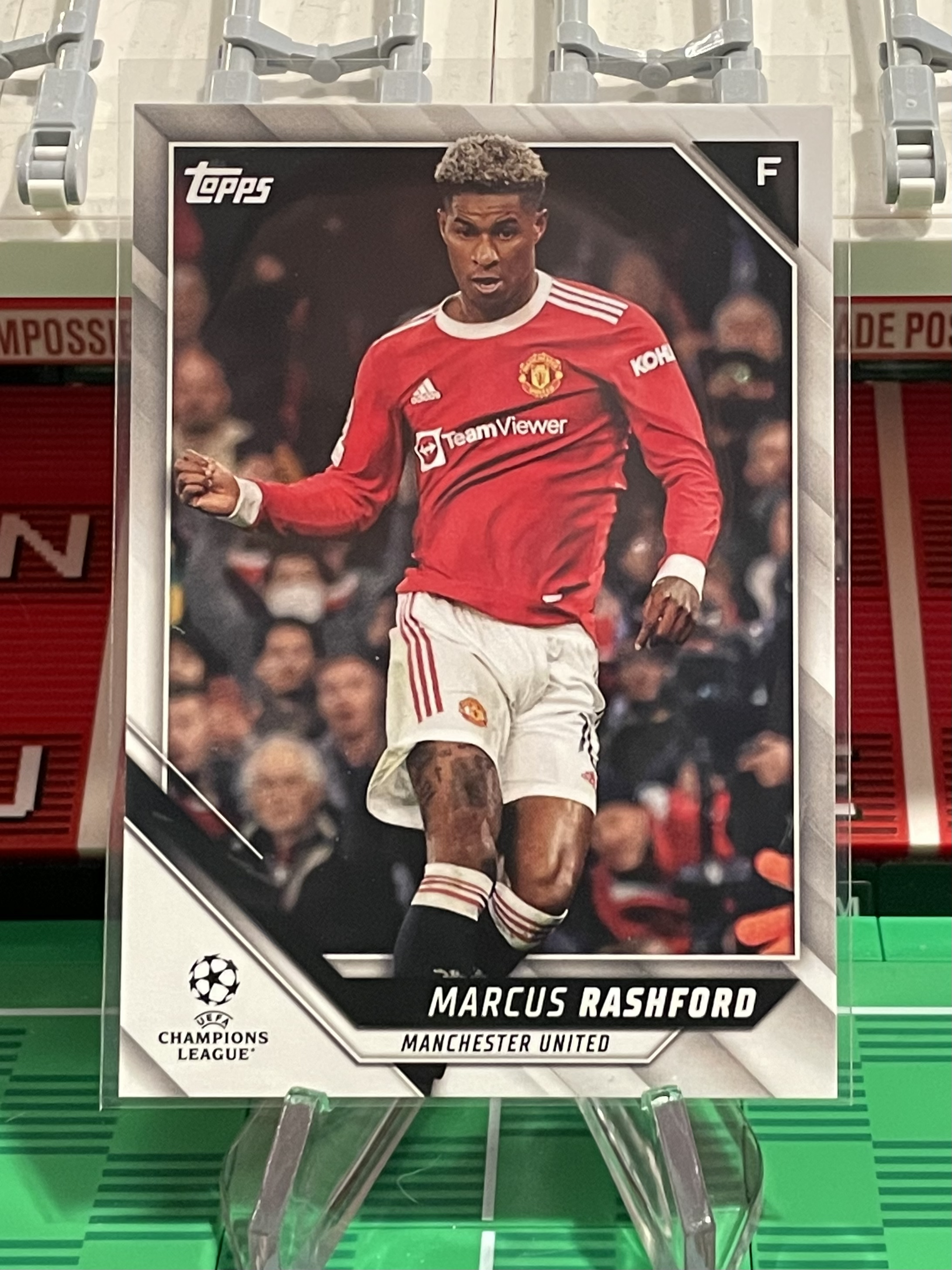marcus rashford 2022 topps uefa champions league card