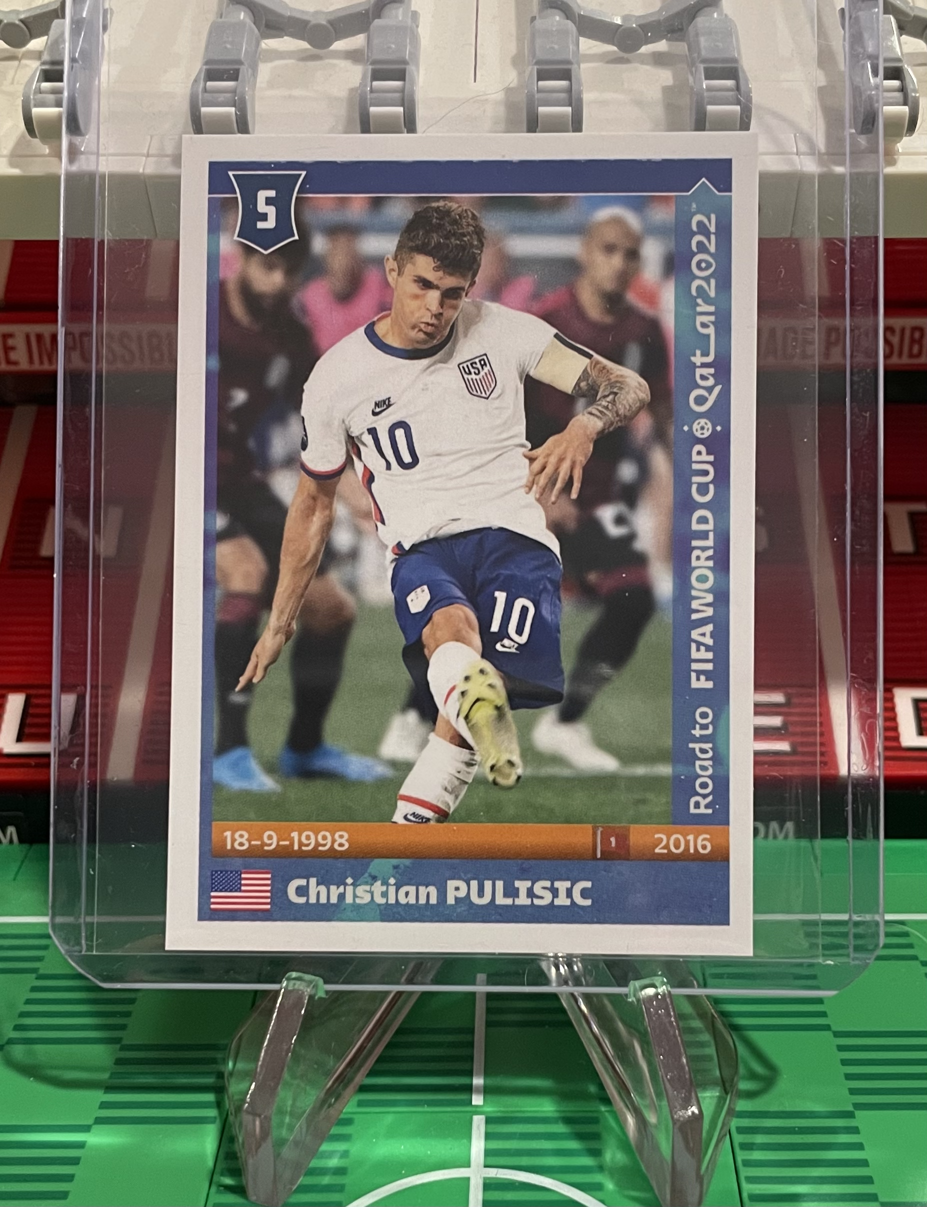 christian pulisic road to world cup qatar 2022 panini sticker
