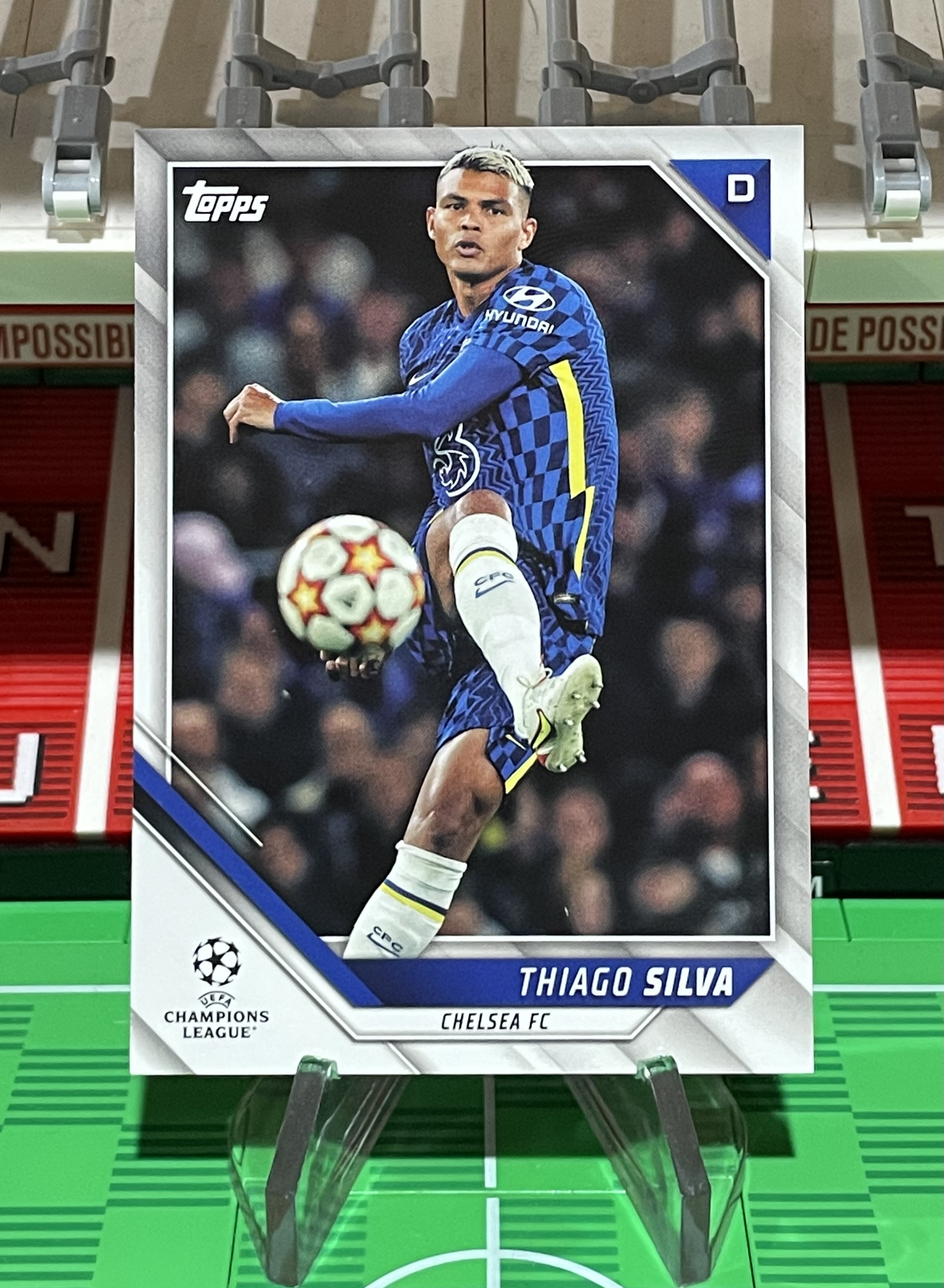 thiago silva 2021-22 topps champions league base card