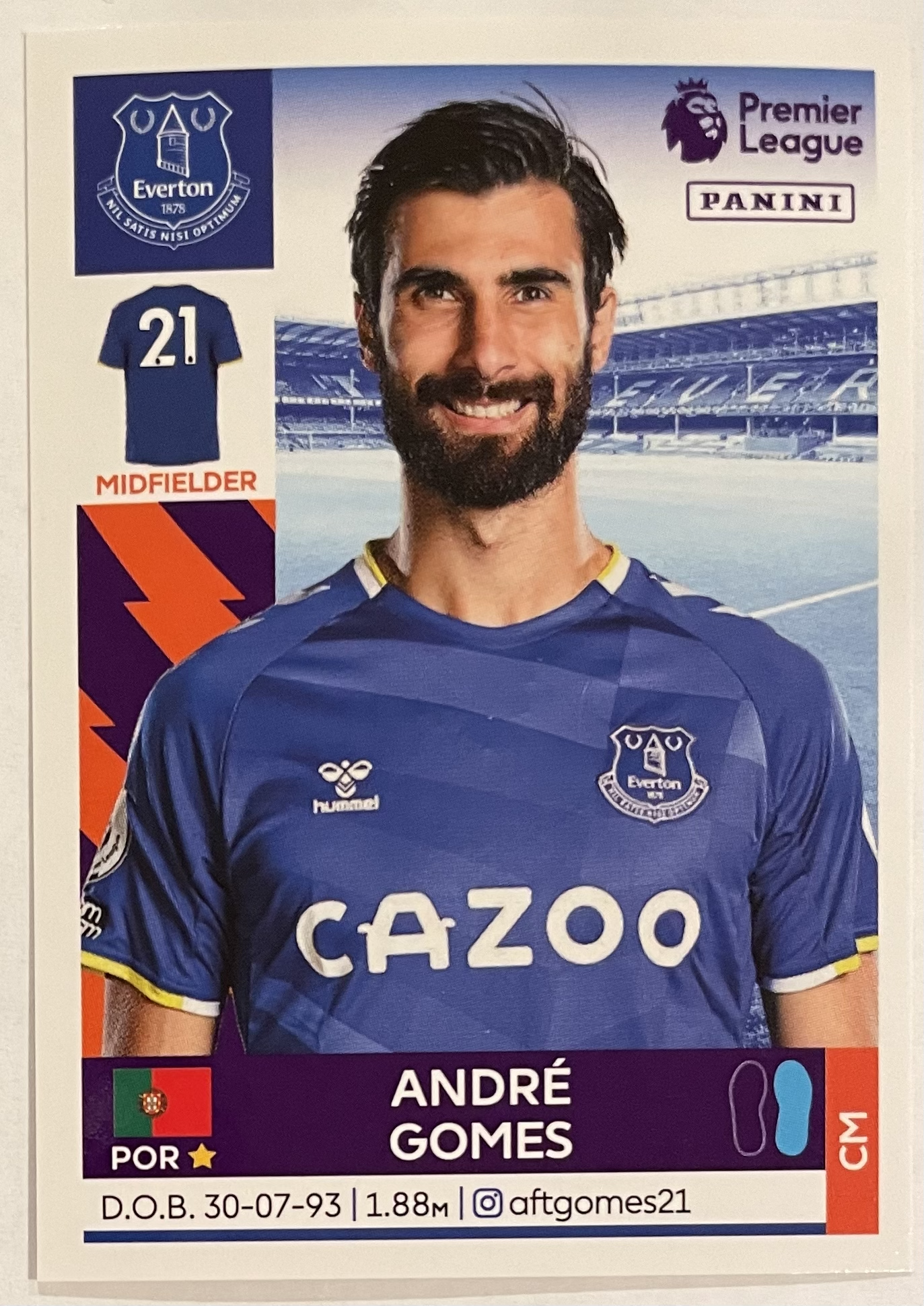 andre gomes 2022 panini sticker
