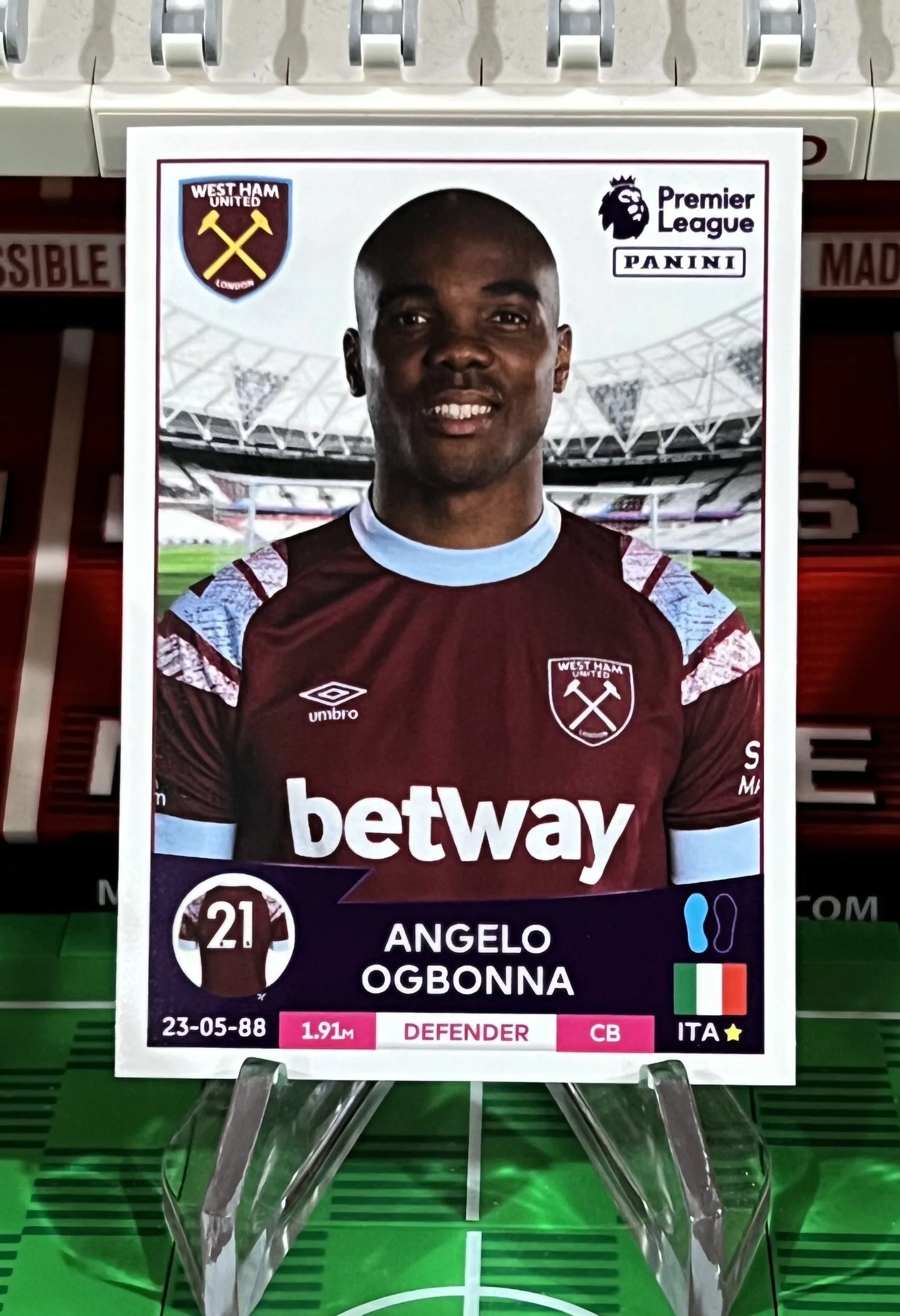 angelo ogbonna 2023 panini sticker