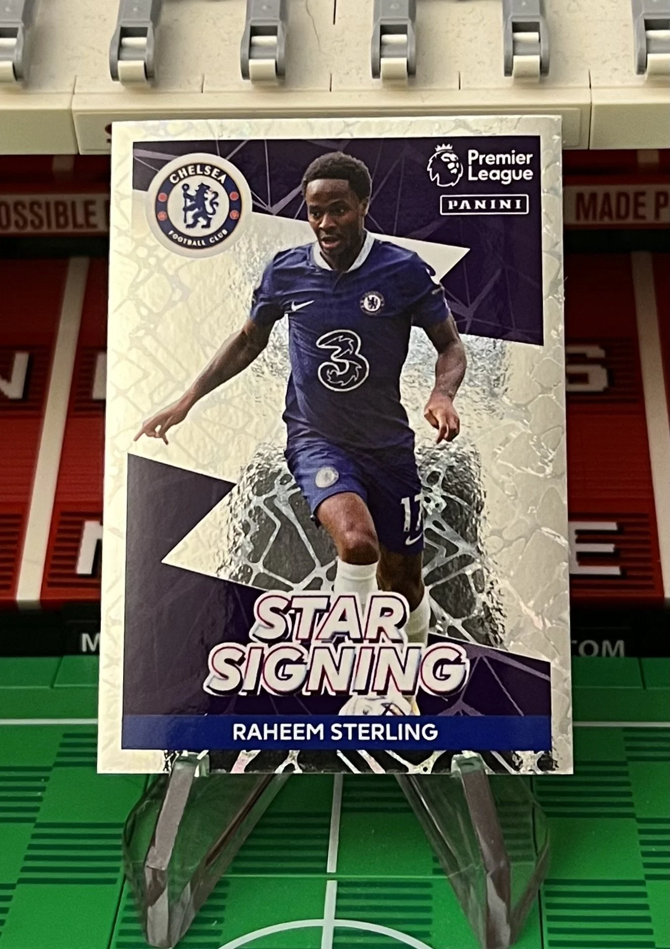 raheem sterling 2023 panini star signing sticker