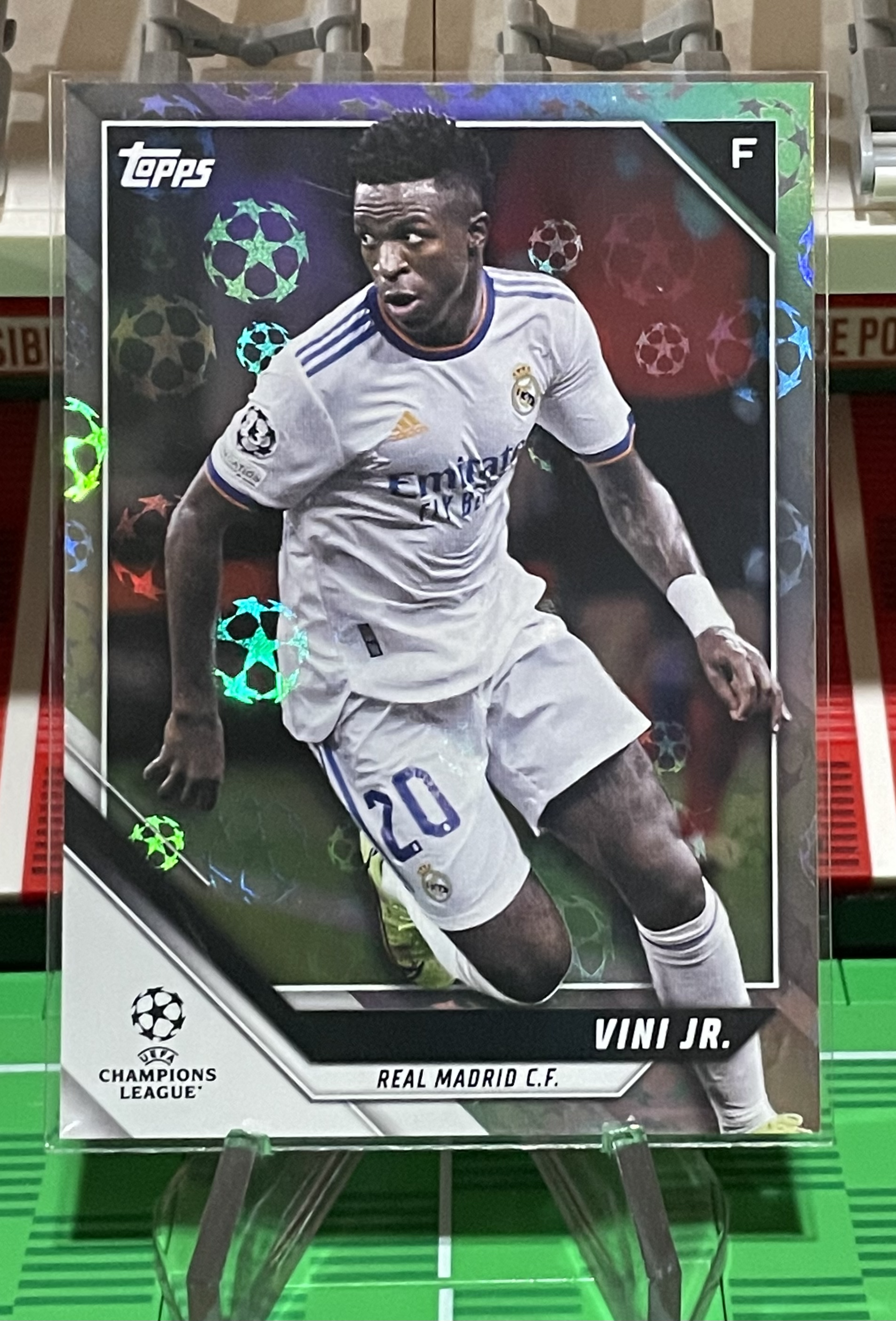 vini jr topps 2022 uefa champions league foil card