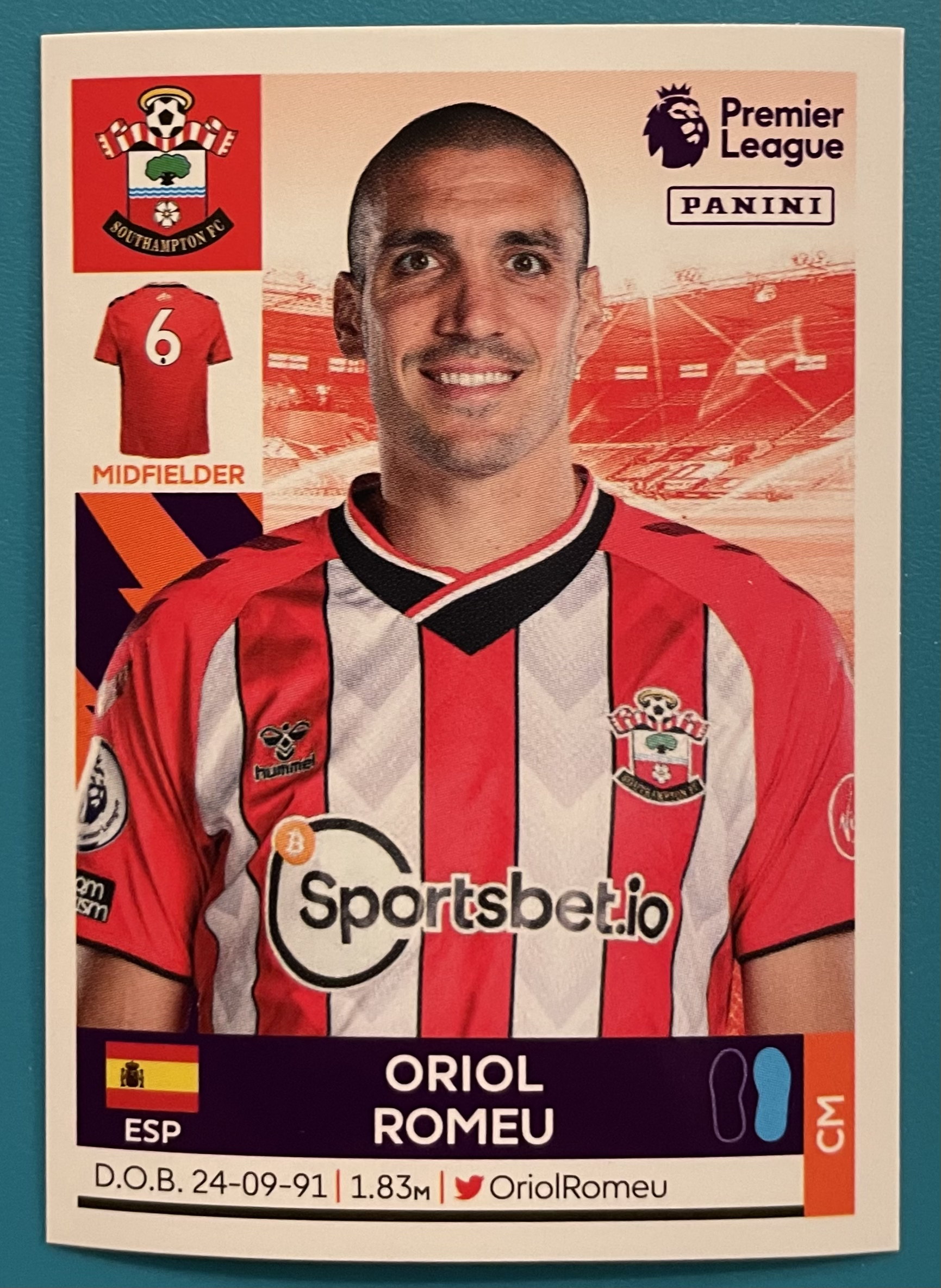 oriol romeu 2022 panini sticker