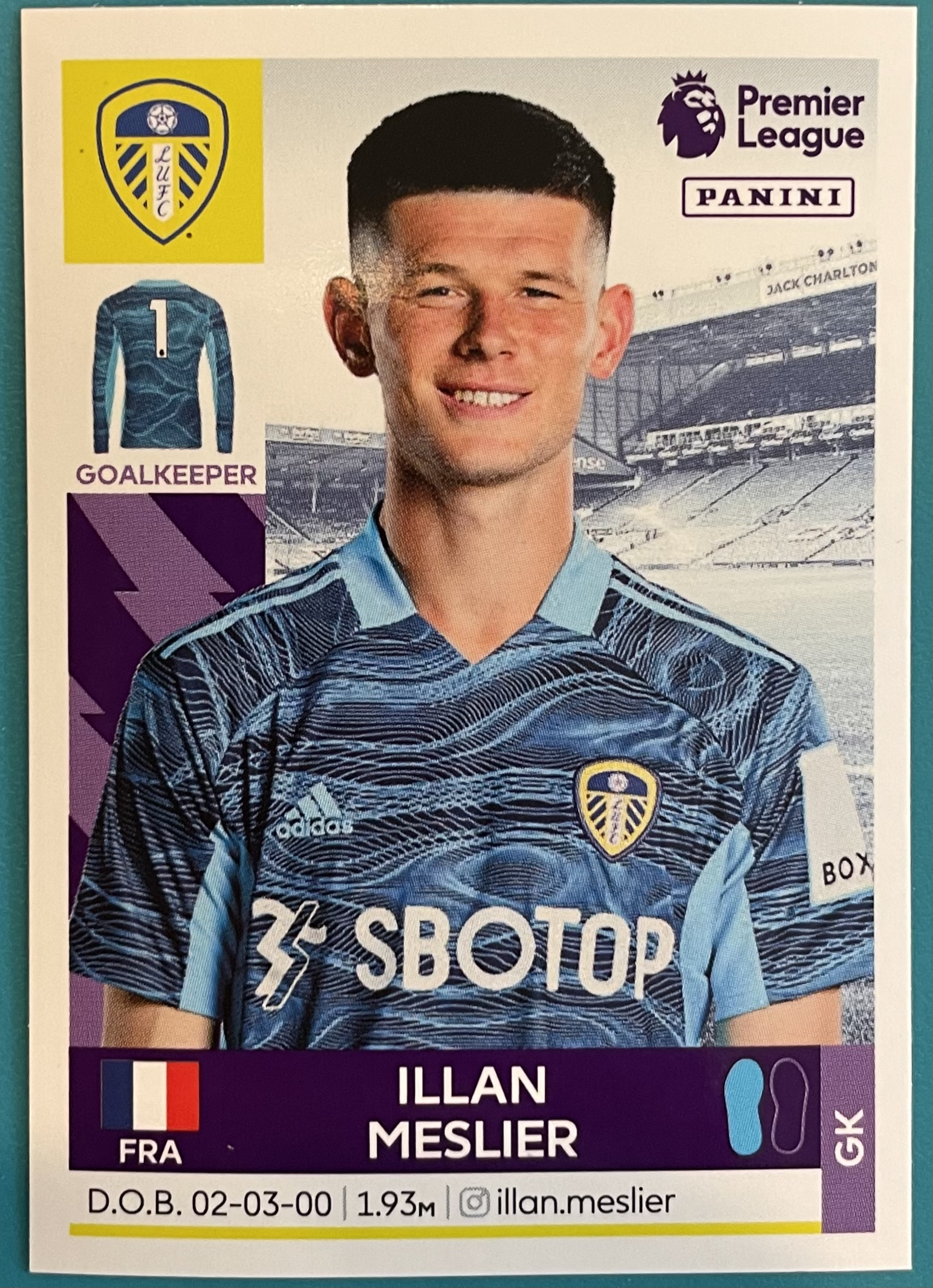 illan meslier 2022 panini sticker