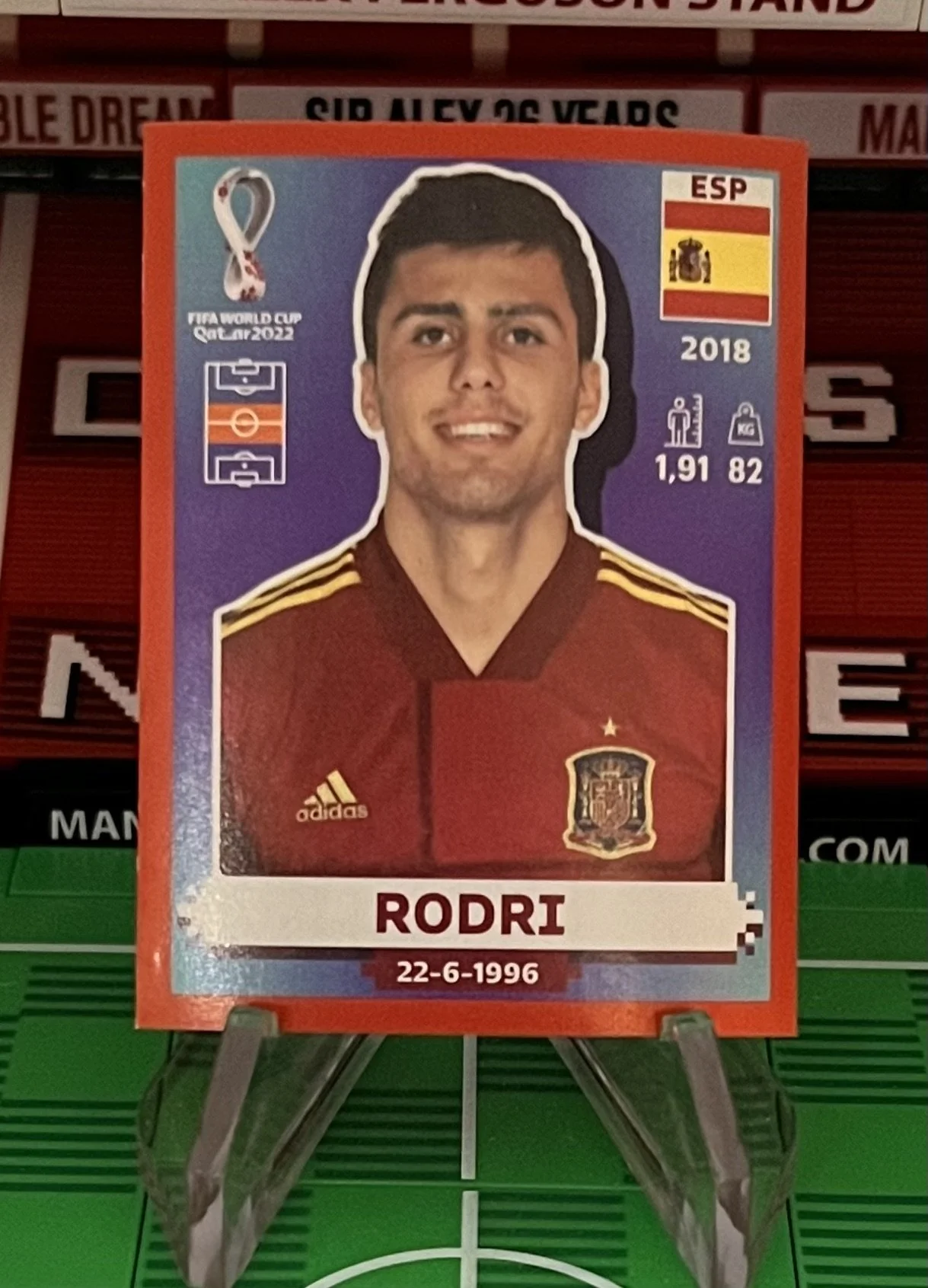 rodri world cup qatar panini sticker