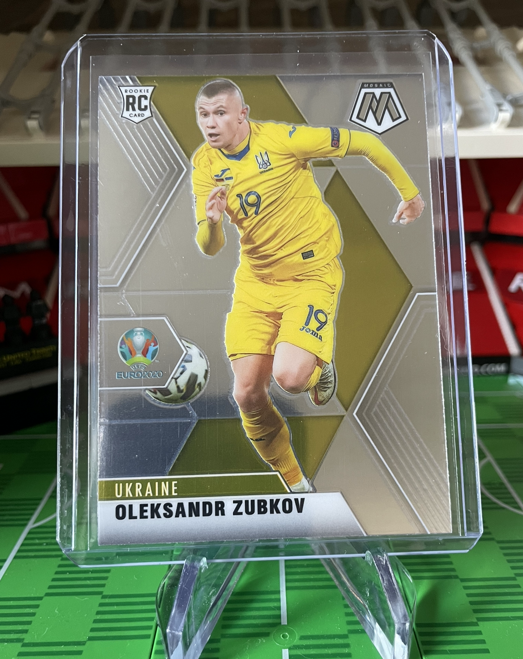 Oleksandr Zubkov rookie card panini mosaic euro 2020
