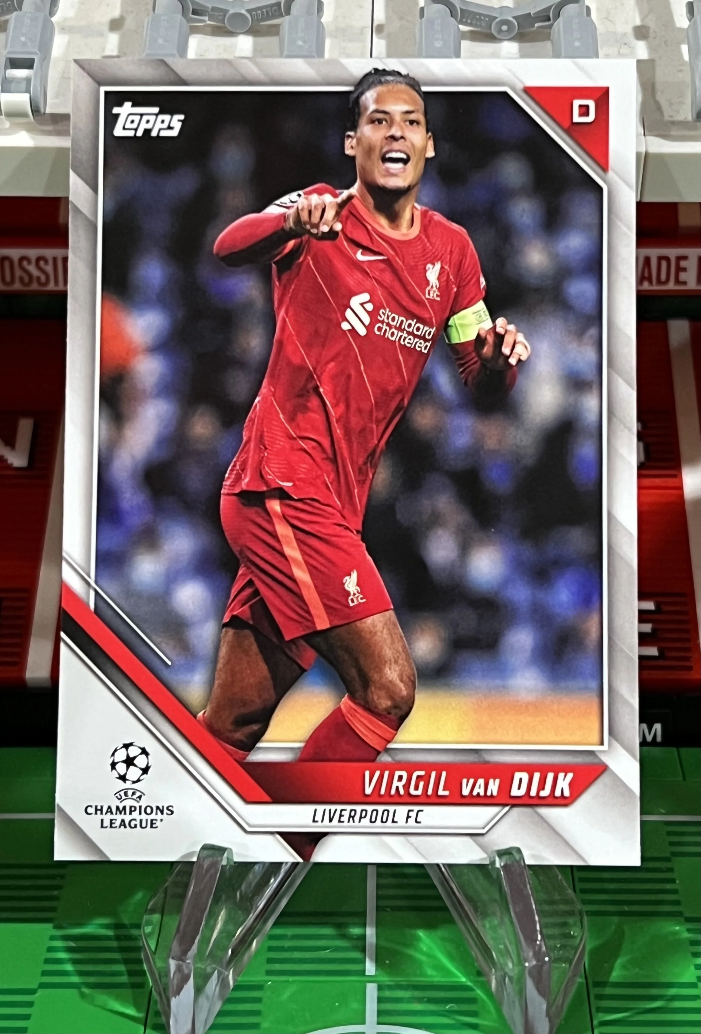 virgil van dijk 2022 topps uefa champions league card
