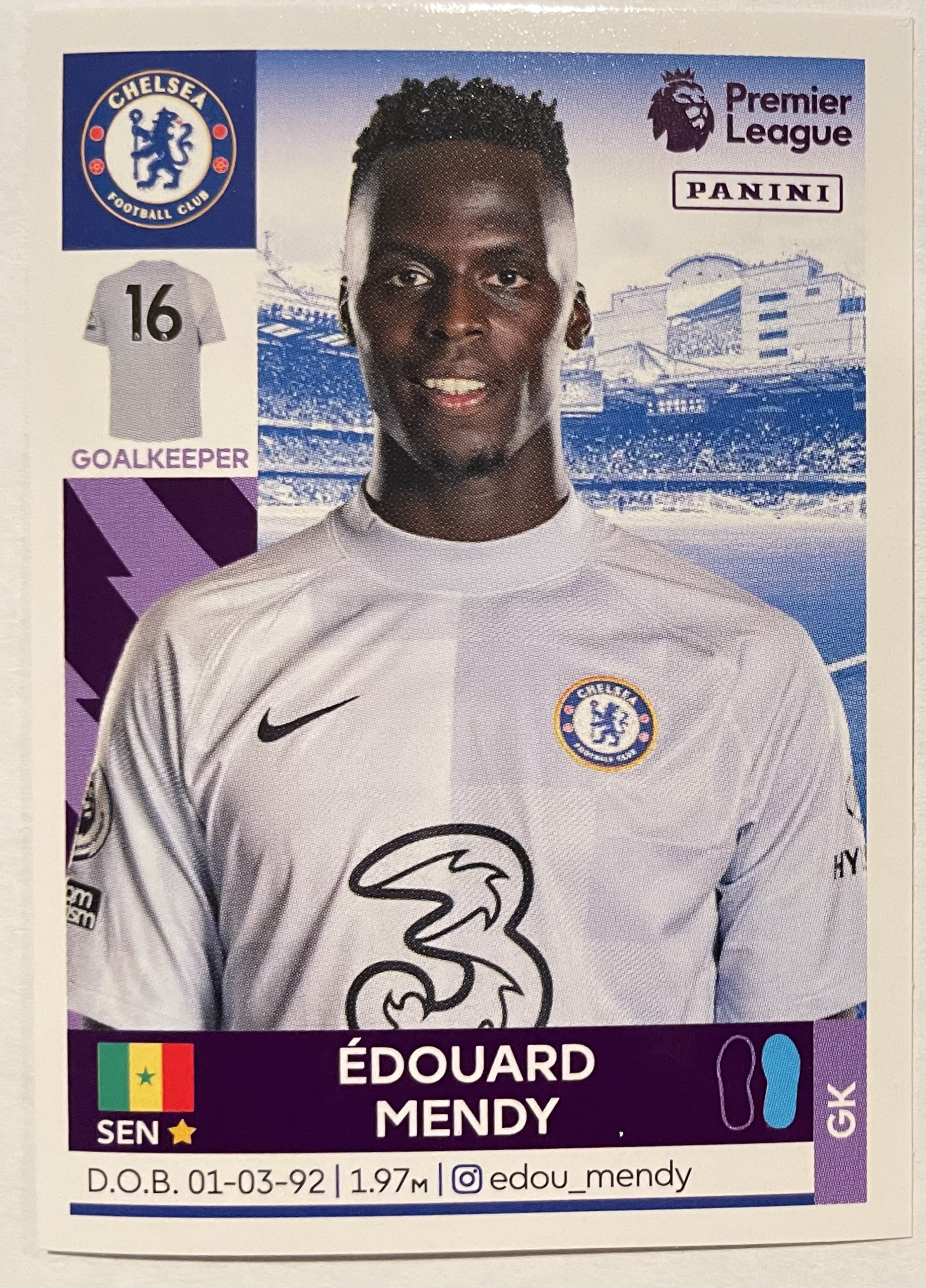 edouard mendy 2022 panini sticker