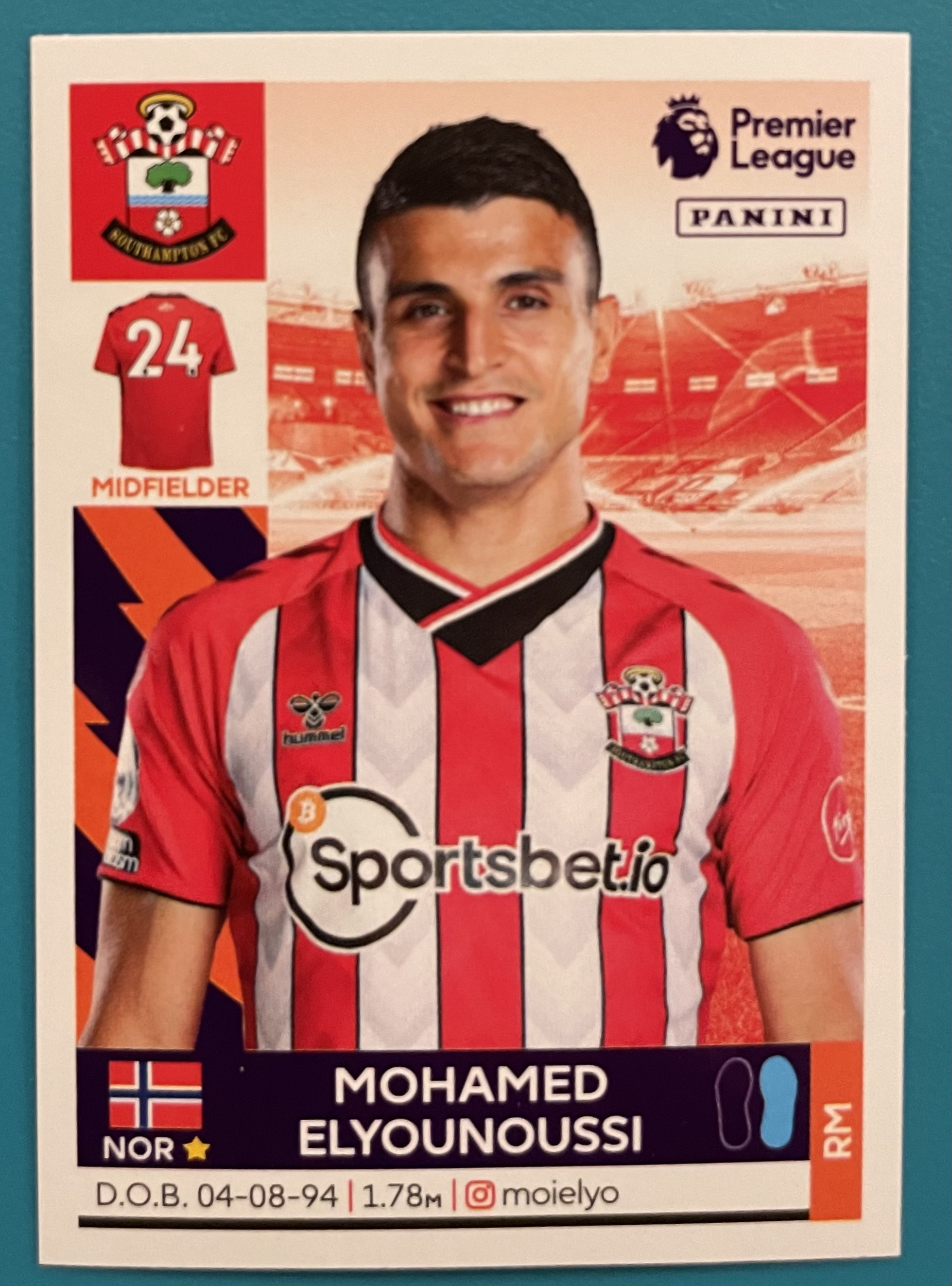 mohamed elyounoussi 2022 panini sticker