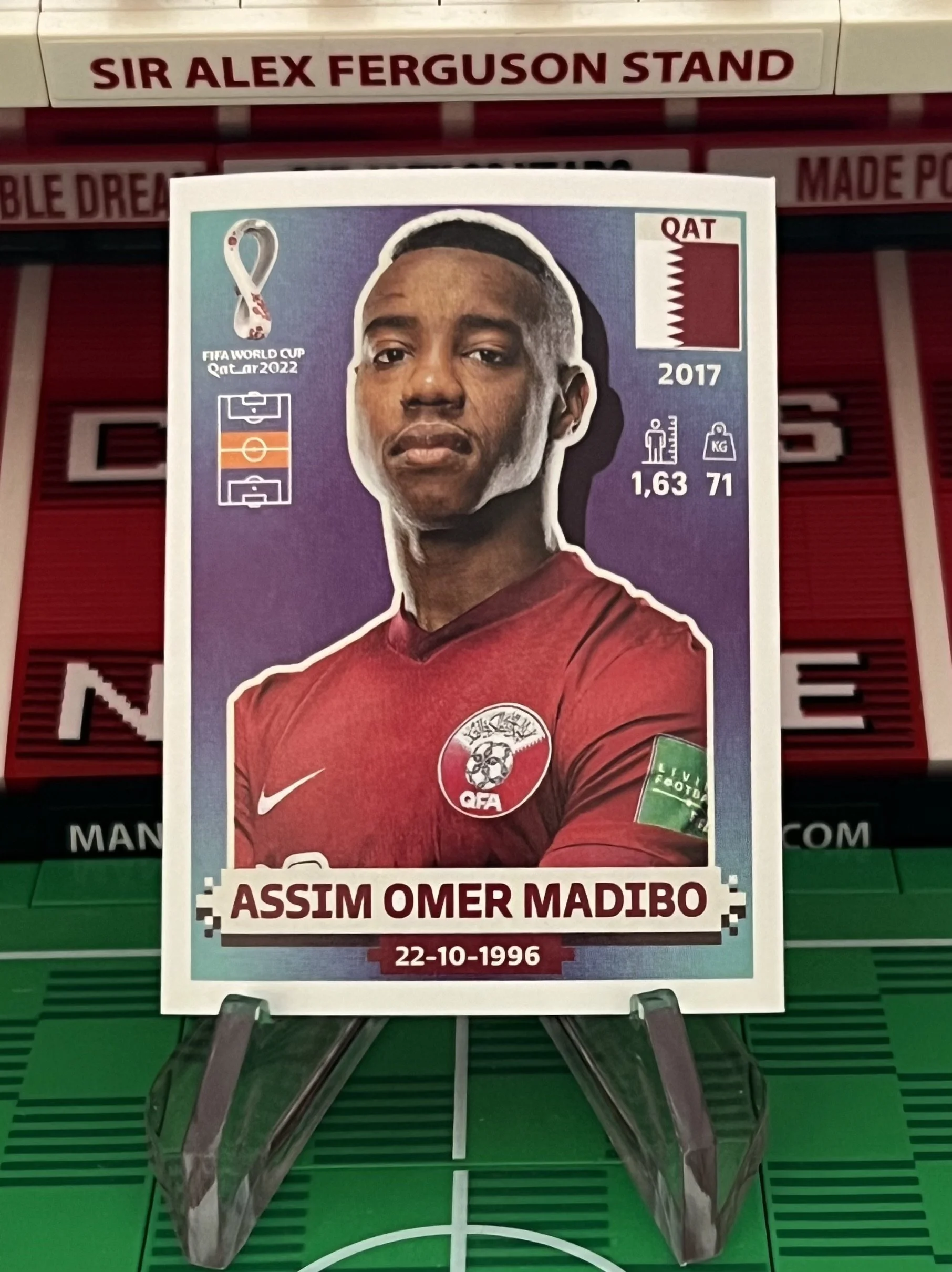 assim omer madibo world cup qatar panini sticker