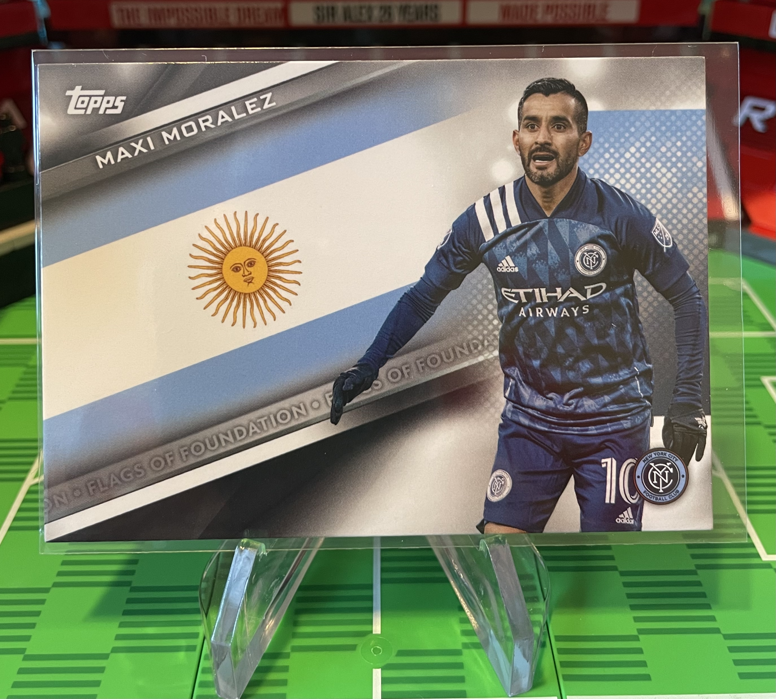 maxi moralez topps 2021 flags of foundation card
