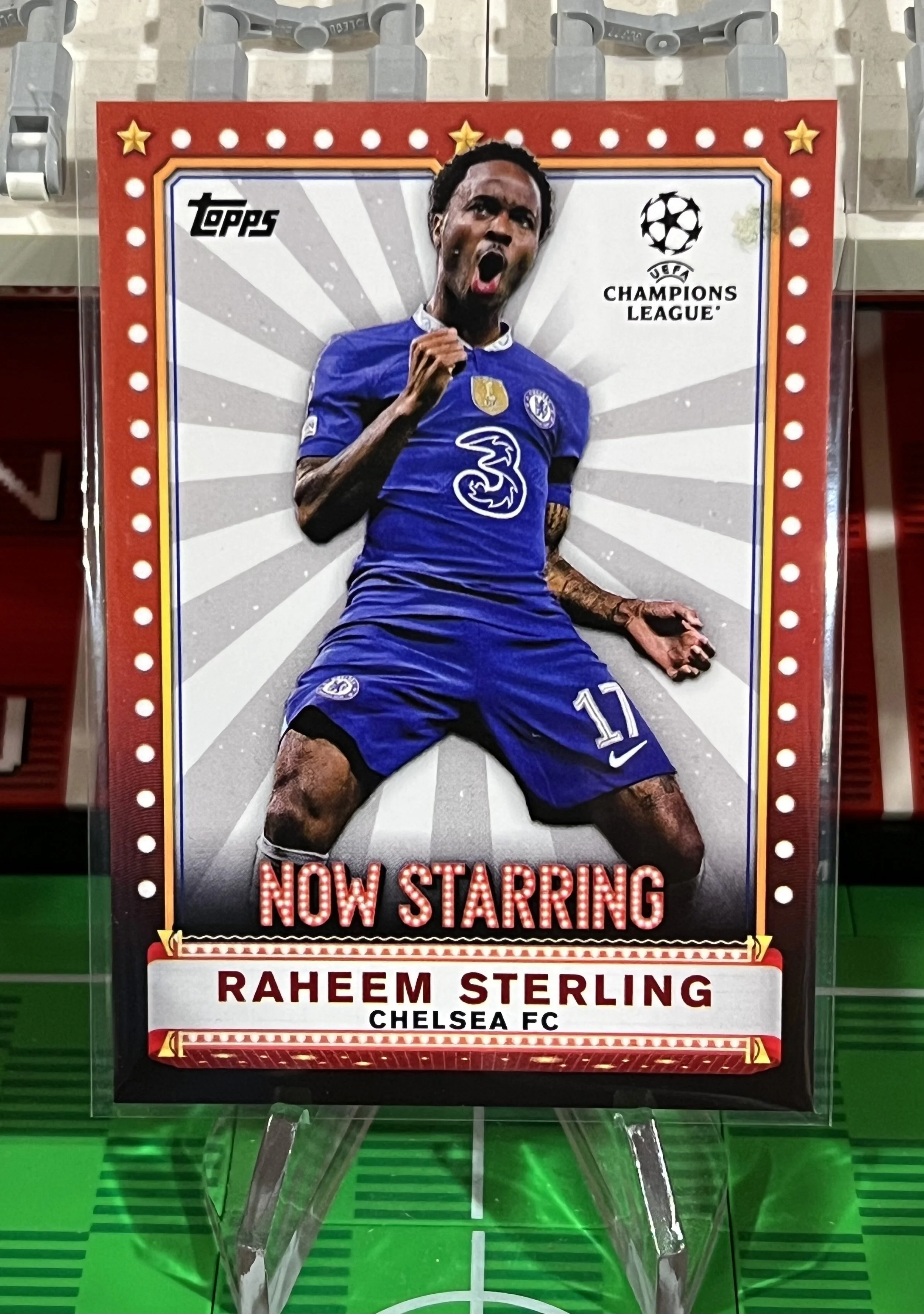 raheem sterling 2023 Topps UEFA Club Competitions now starring Card