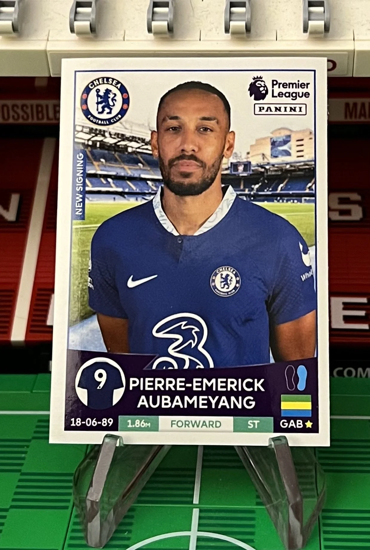 pierre emerick aubameyang 2023 panini sticker