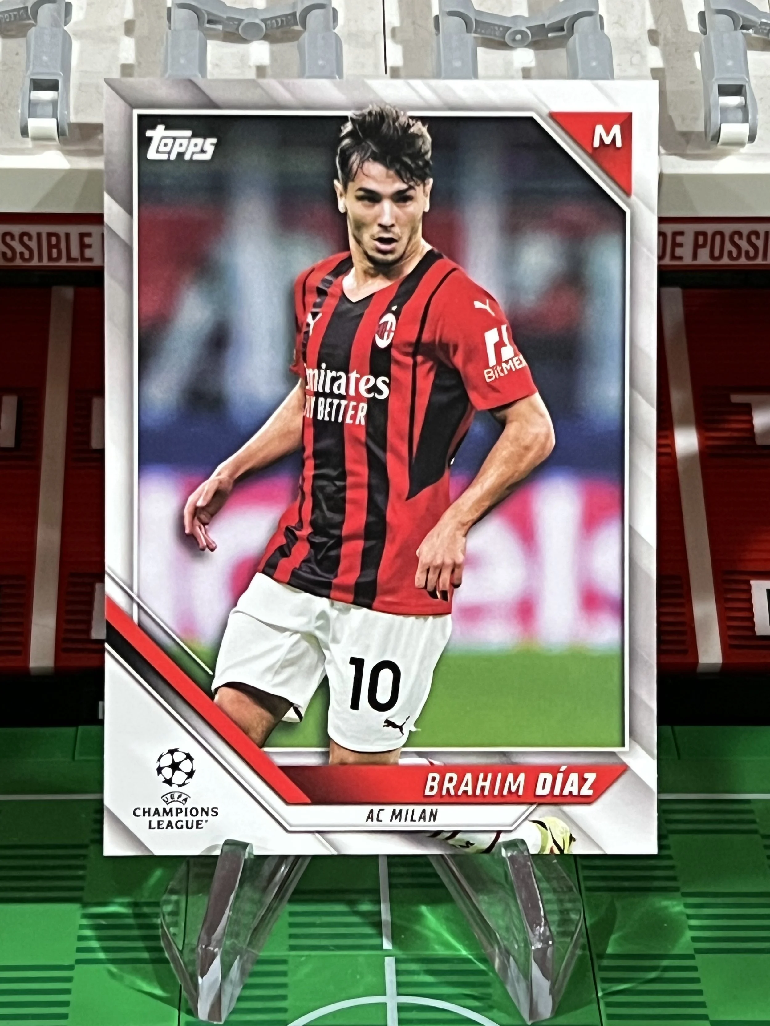 brahim diaz 2022 topps uefa champions league card