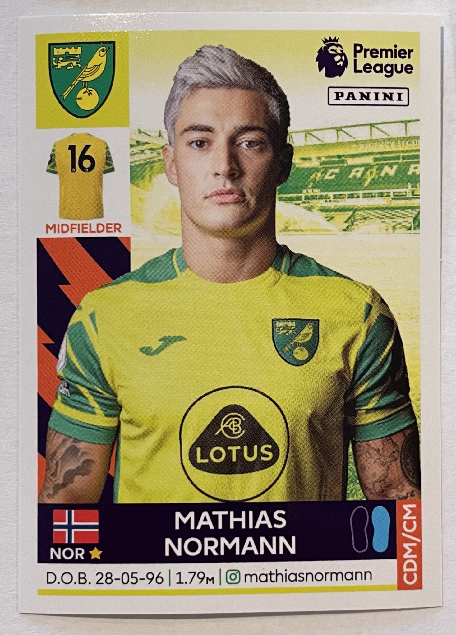 mathias normann 2022 panini sticker