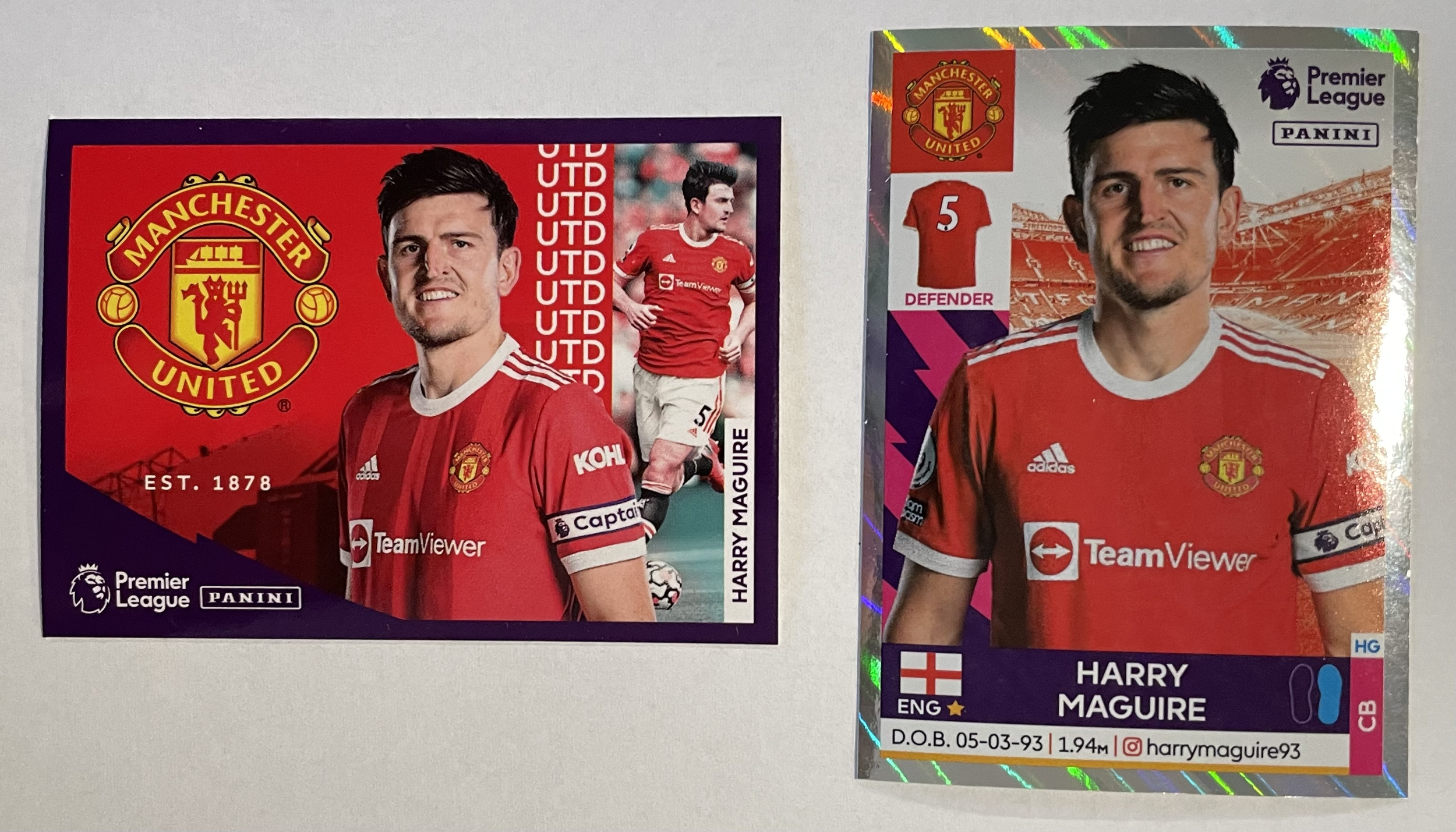 harry maguire 2022 panini sticker