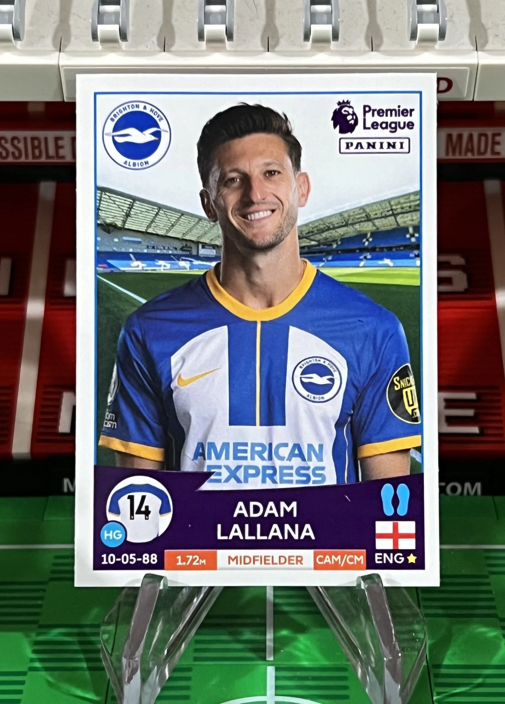 adam lallana 2023 panini sticker