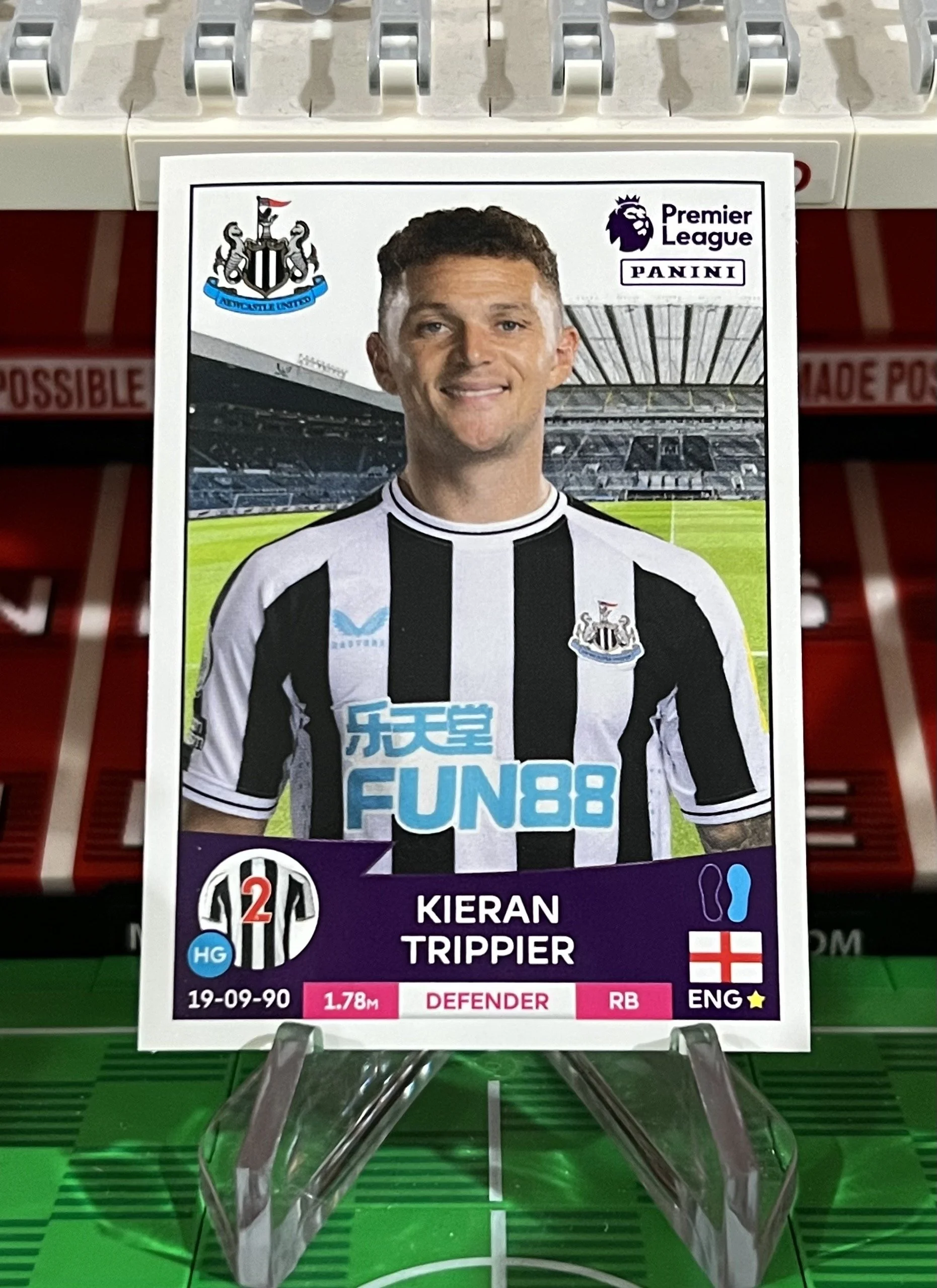 kieran trippier 2023 panini sticker