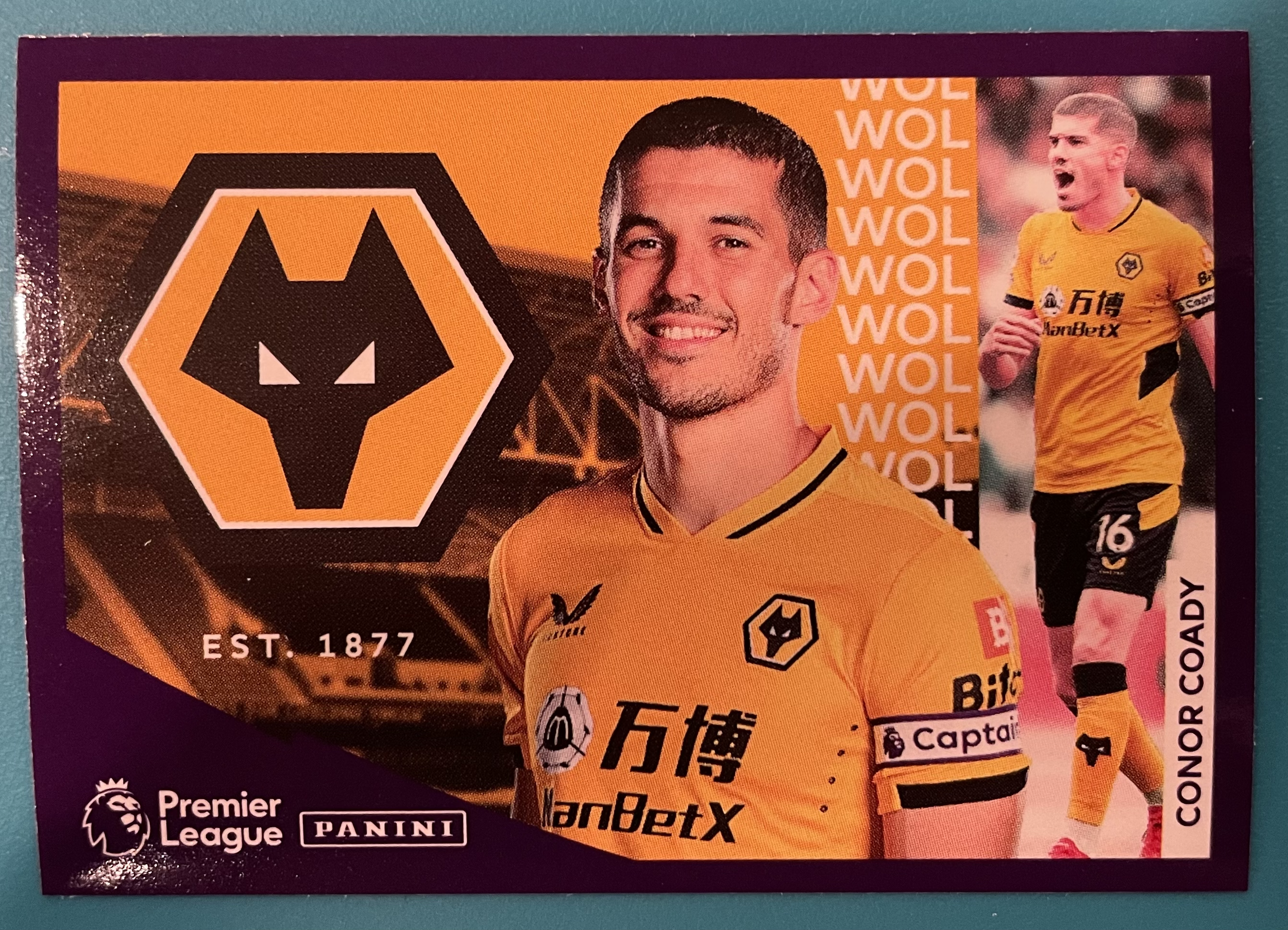 conor coady 2022 panini sticker