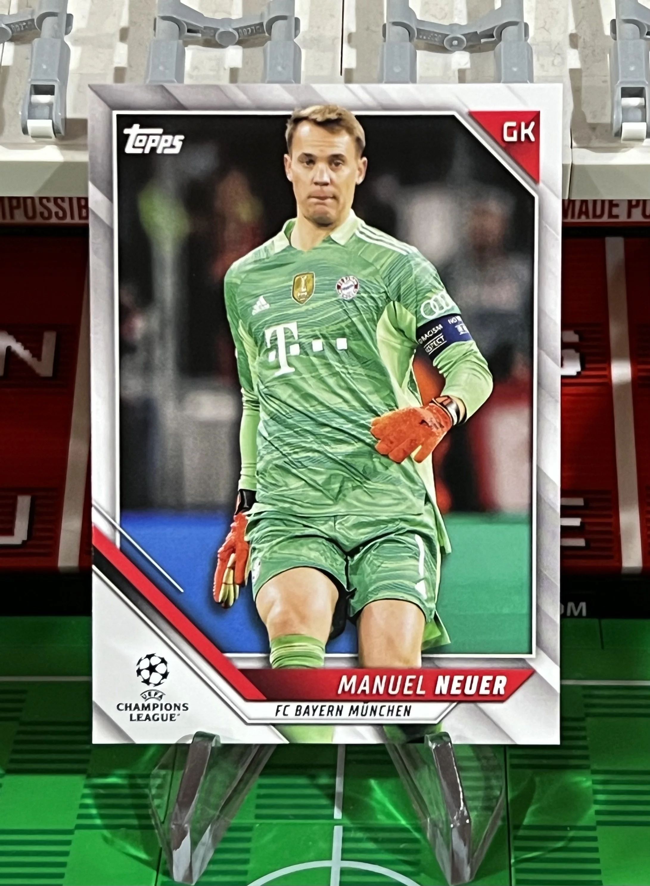 manue neuer 2022 topps uefa champions league card