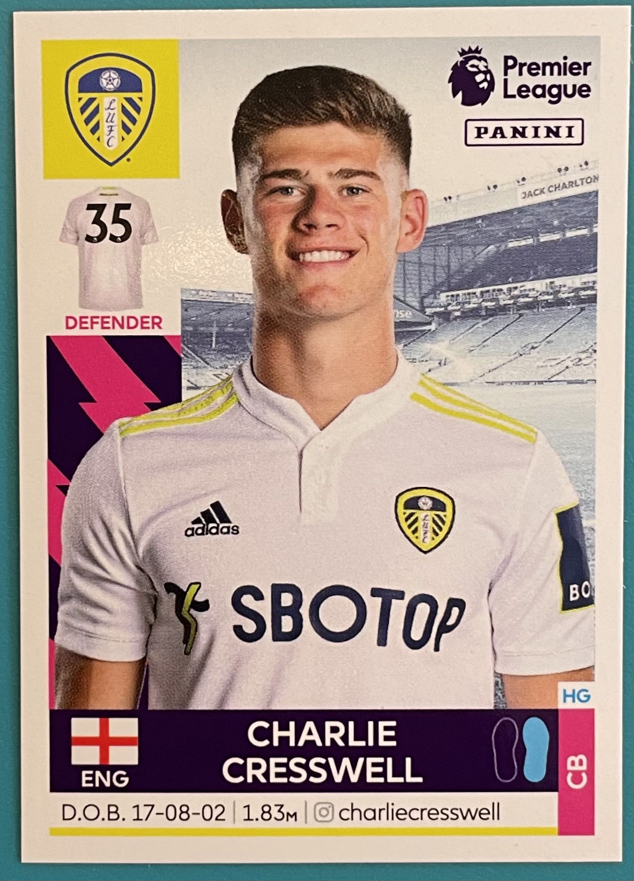 charlie cresswell 2022 panini sticker