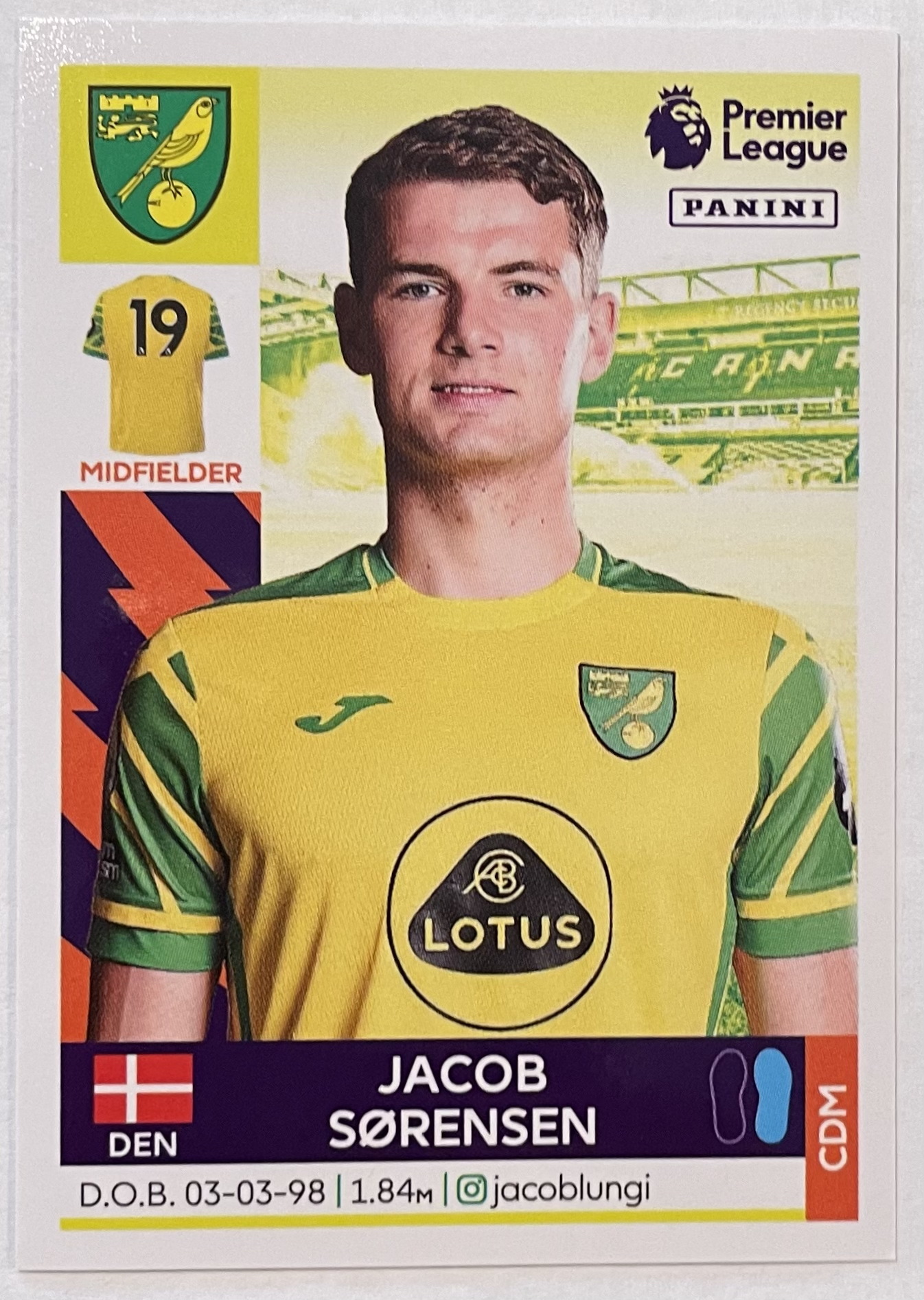 jacob sorensen 2022 panini sticker