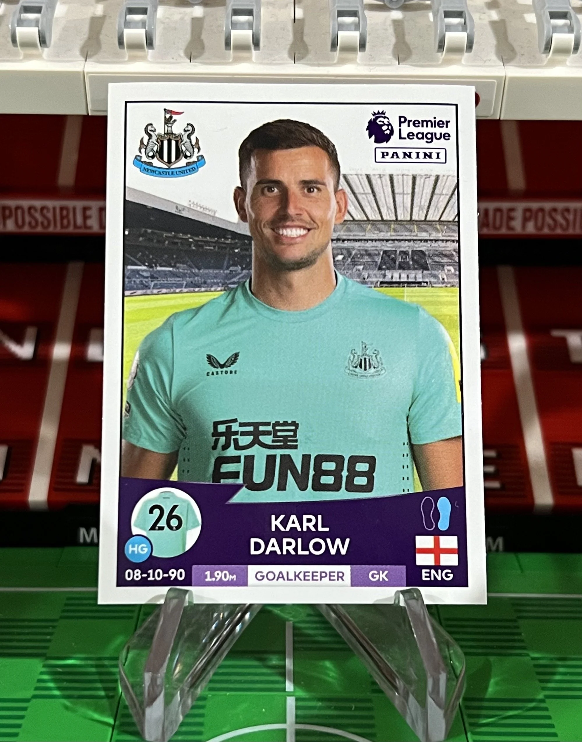 karl darlow 2023 panini sticker