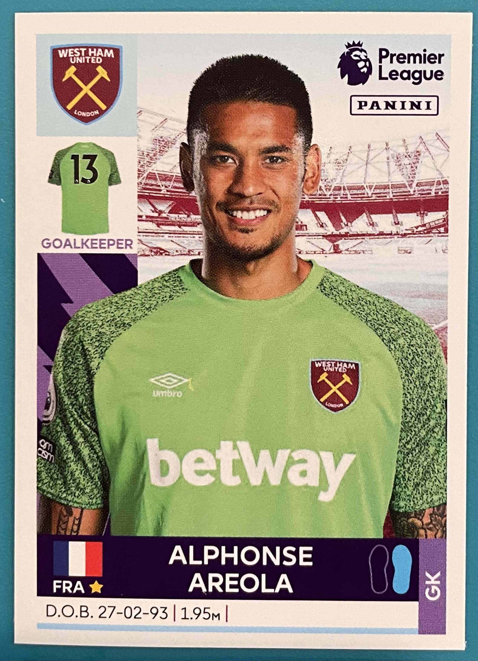 alphonse areola 2022 panini sticker