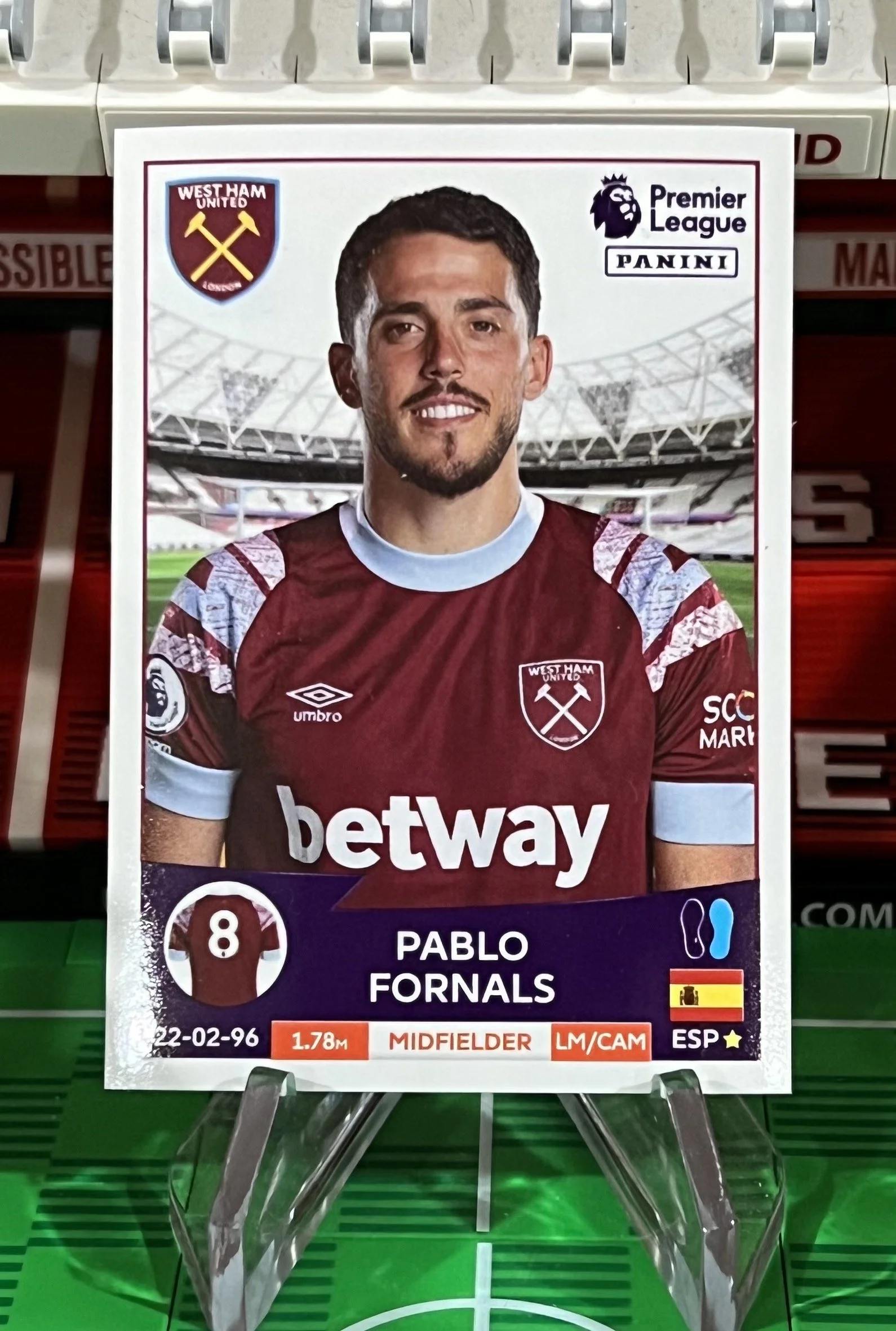 pablo fornals 2023 panini sticker