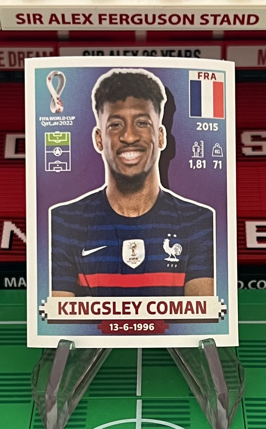 kingsley coman world cup qatar panini sticker