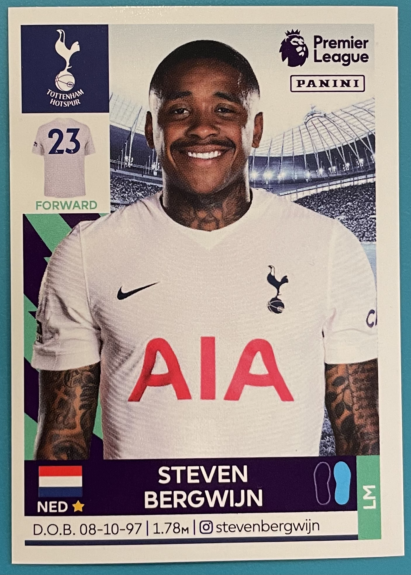 steven bergwijn 2022 panini sticker