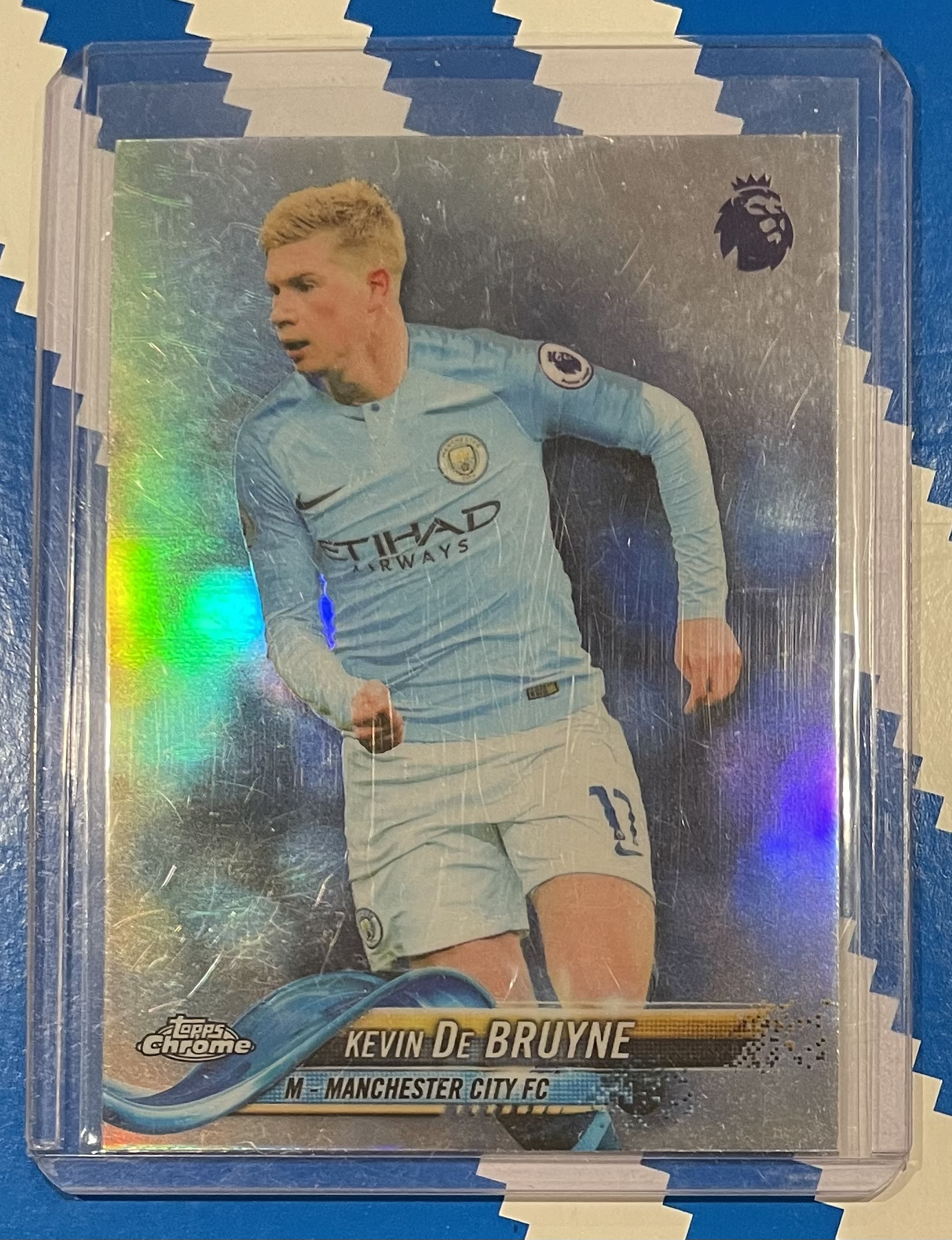 kevin de bruyne refractor card topps chrome