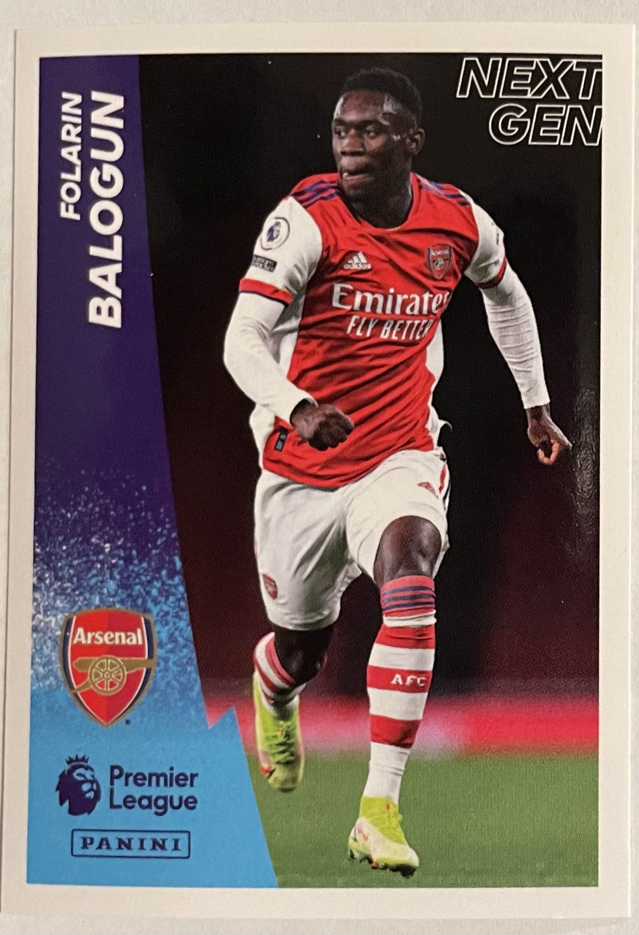 folarin balogun next gen 2022 panini sticker