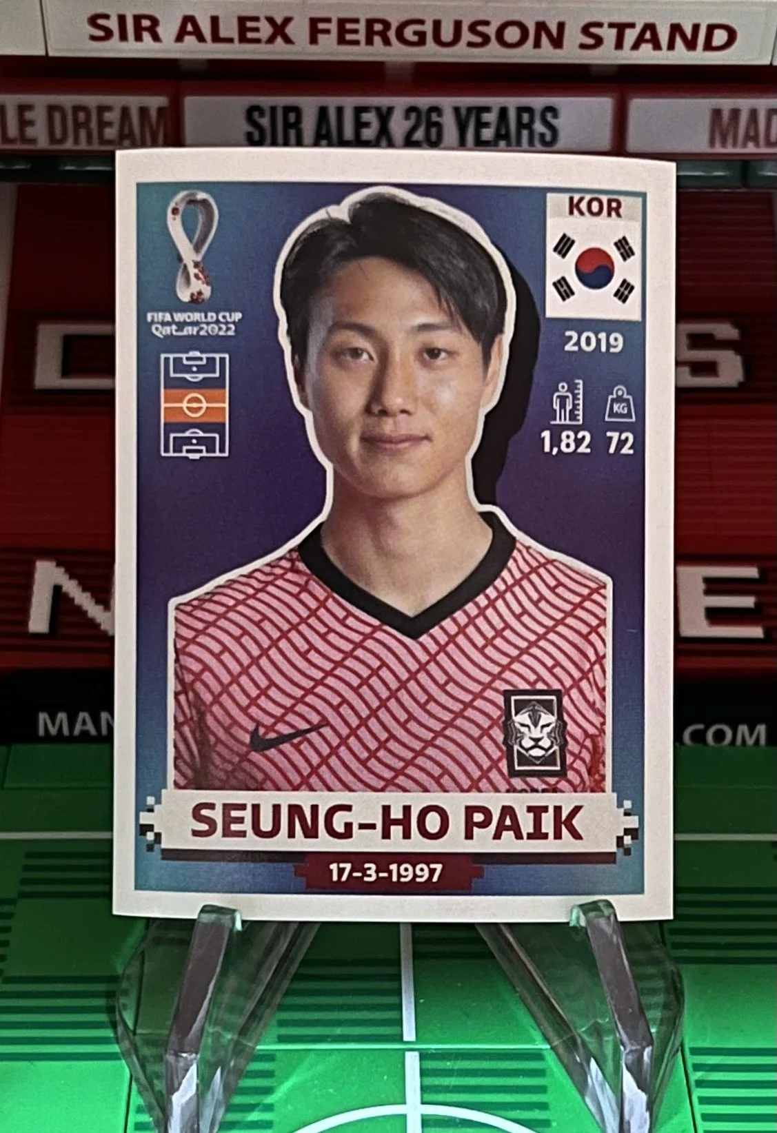 seung ho paik world cup qatar panini sticker