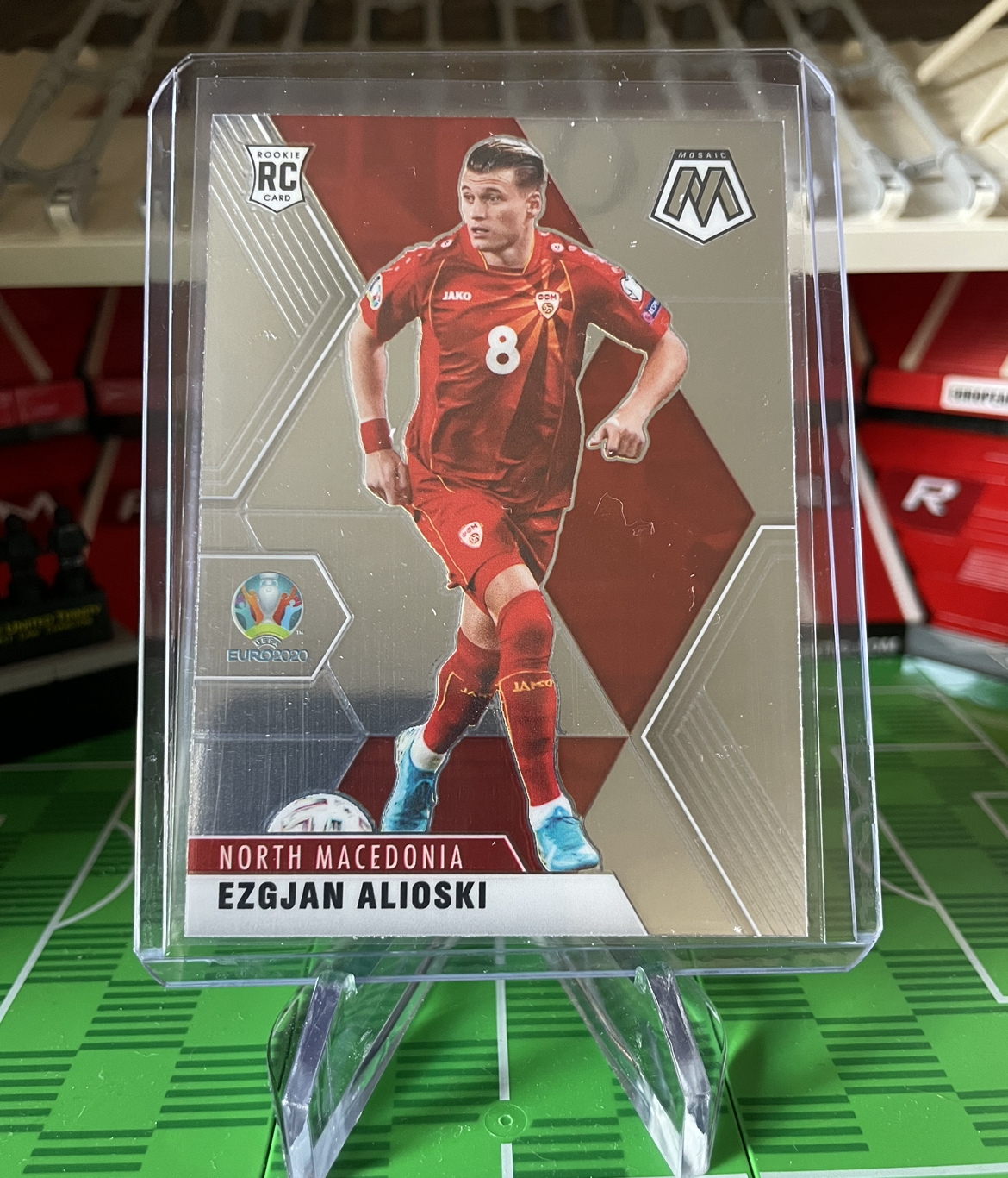 ezgjan alioski rookie card panini mosaic euro 2020