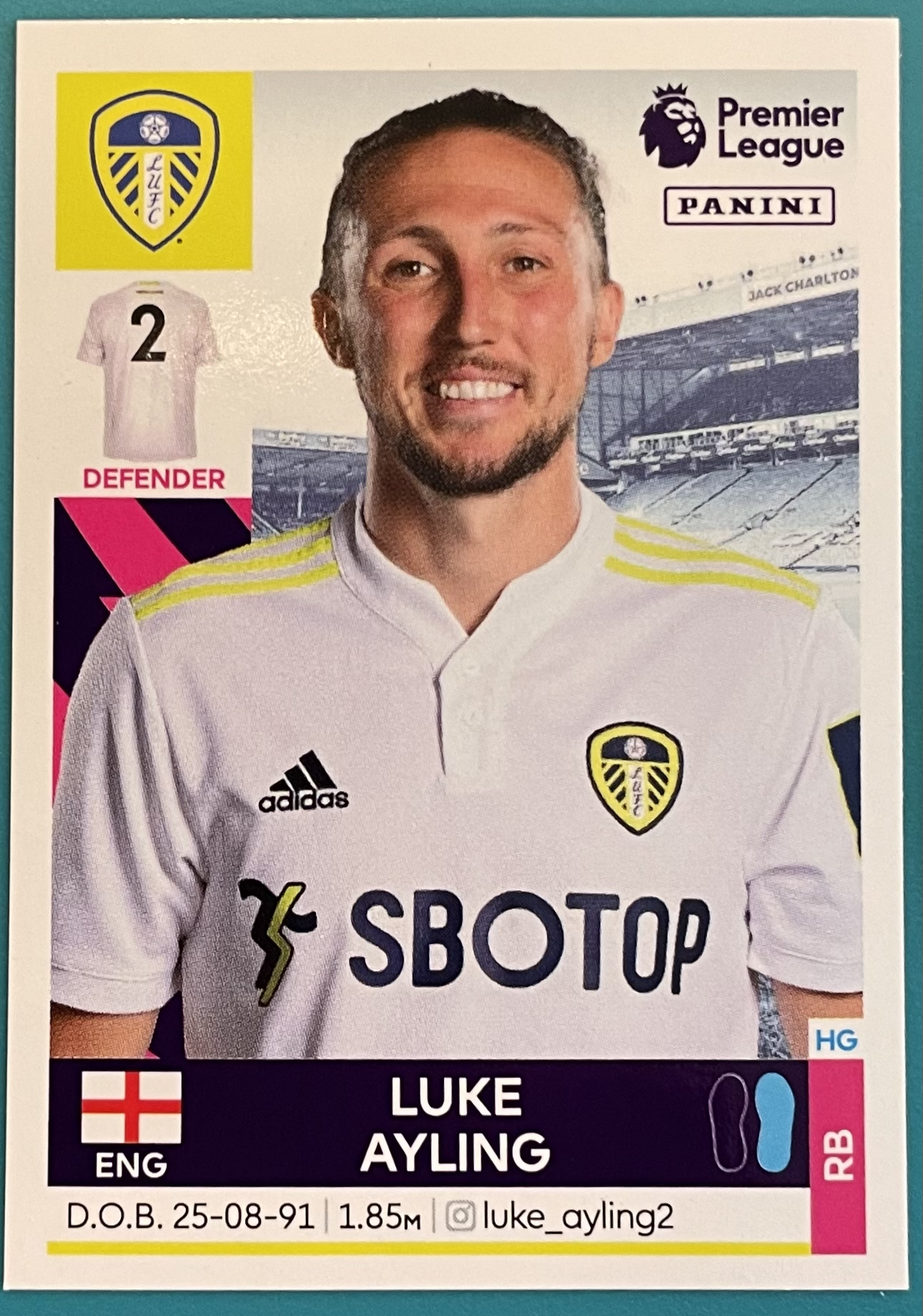 luke ayling 2022 panini sticker