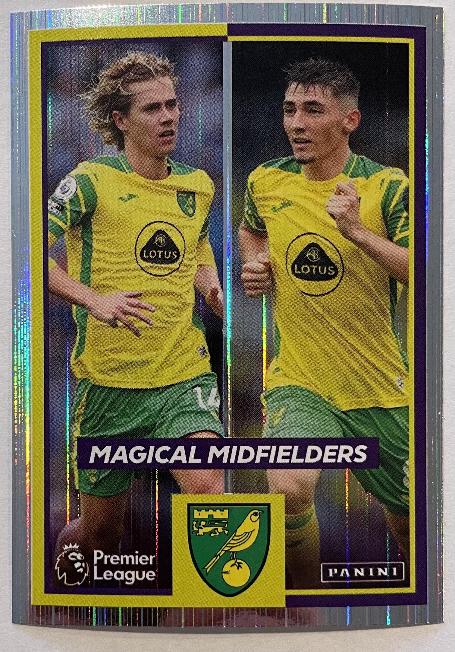 norwich city magical midfielders 2022 panini sticker