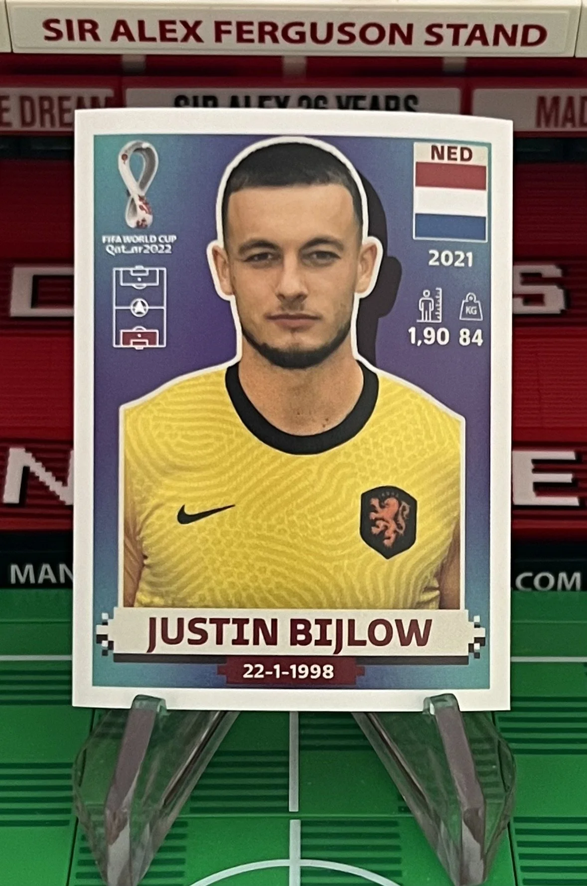 justin bijlow world cup qatar panini sticker