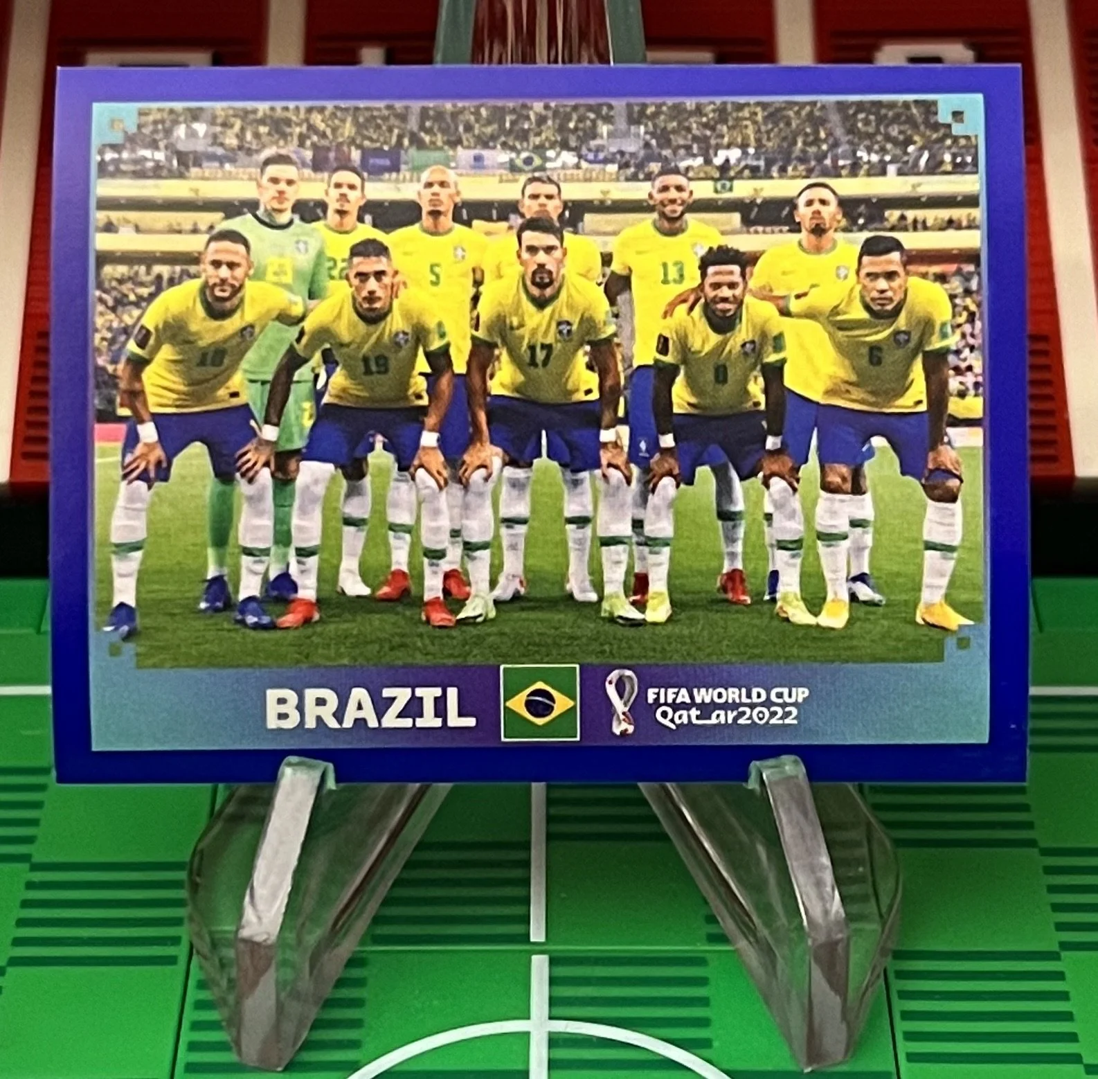 brazil world cup qatar panini sticker